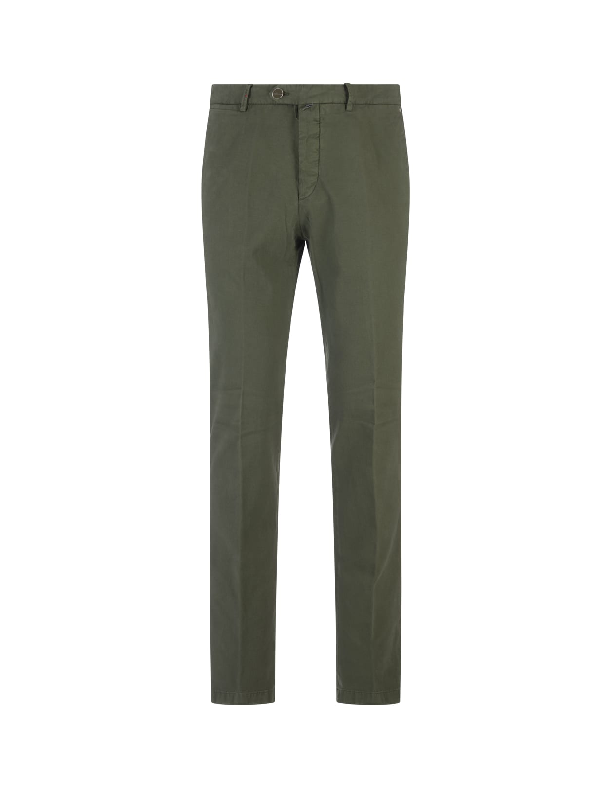 Kiton Man Military Green Chino Trousers
