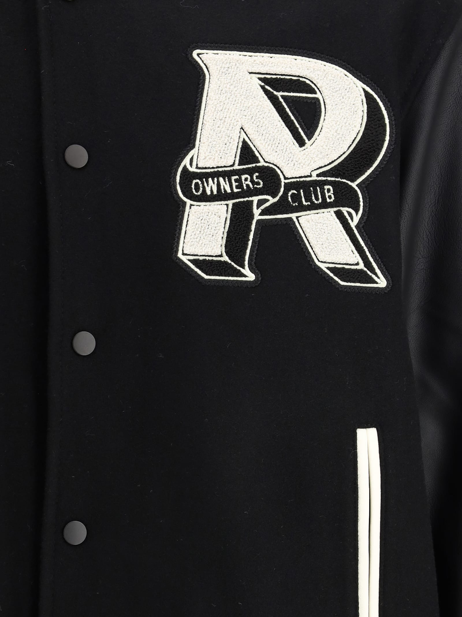 Represent Owners' Club Bomber Jacket - Men's - Polyamide/wool/polyester/polyurethane In Black