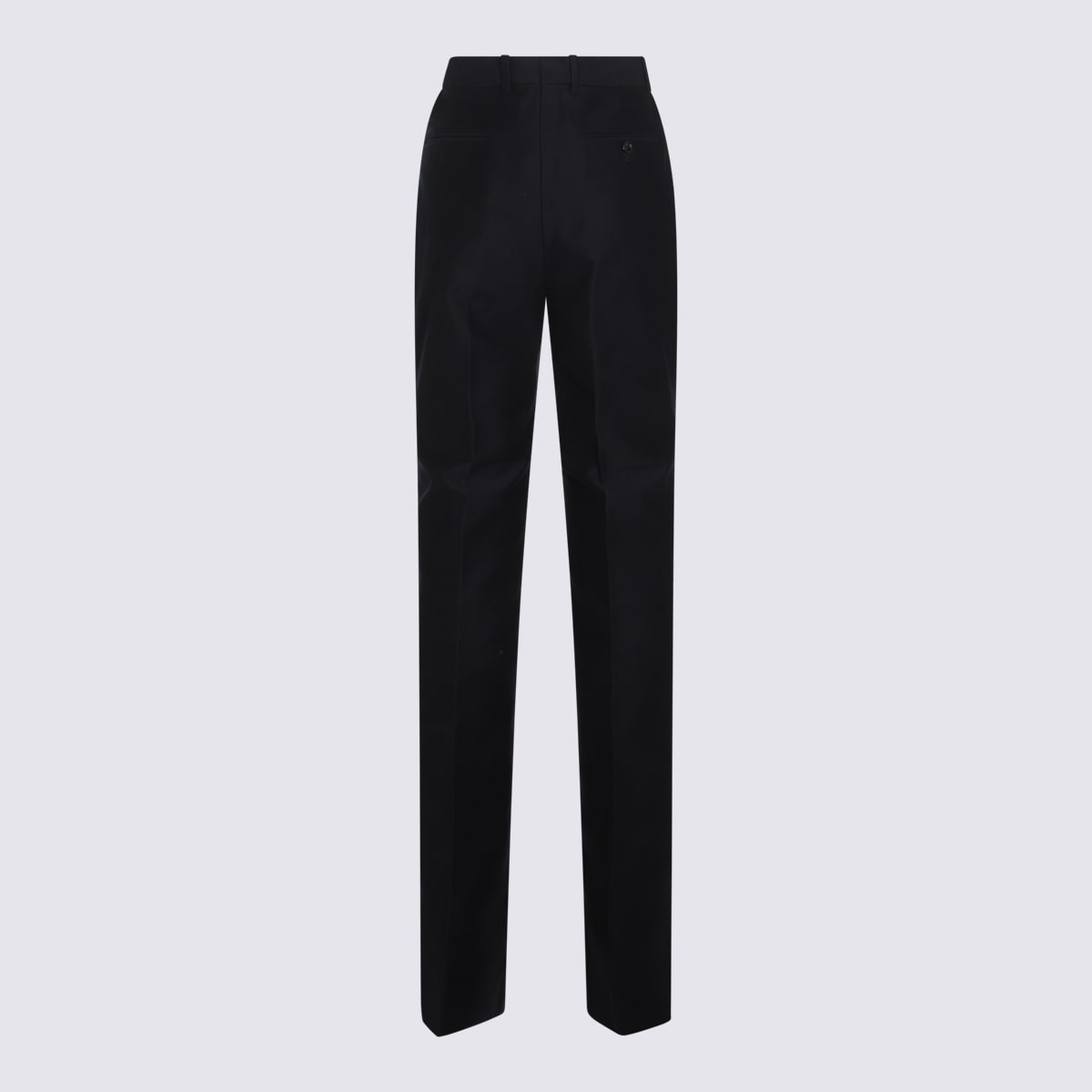 Shop Tom Ford Navy Blue Cotton Pants