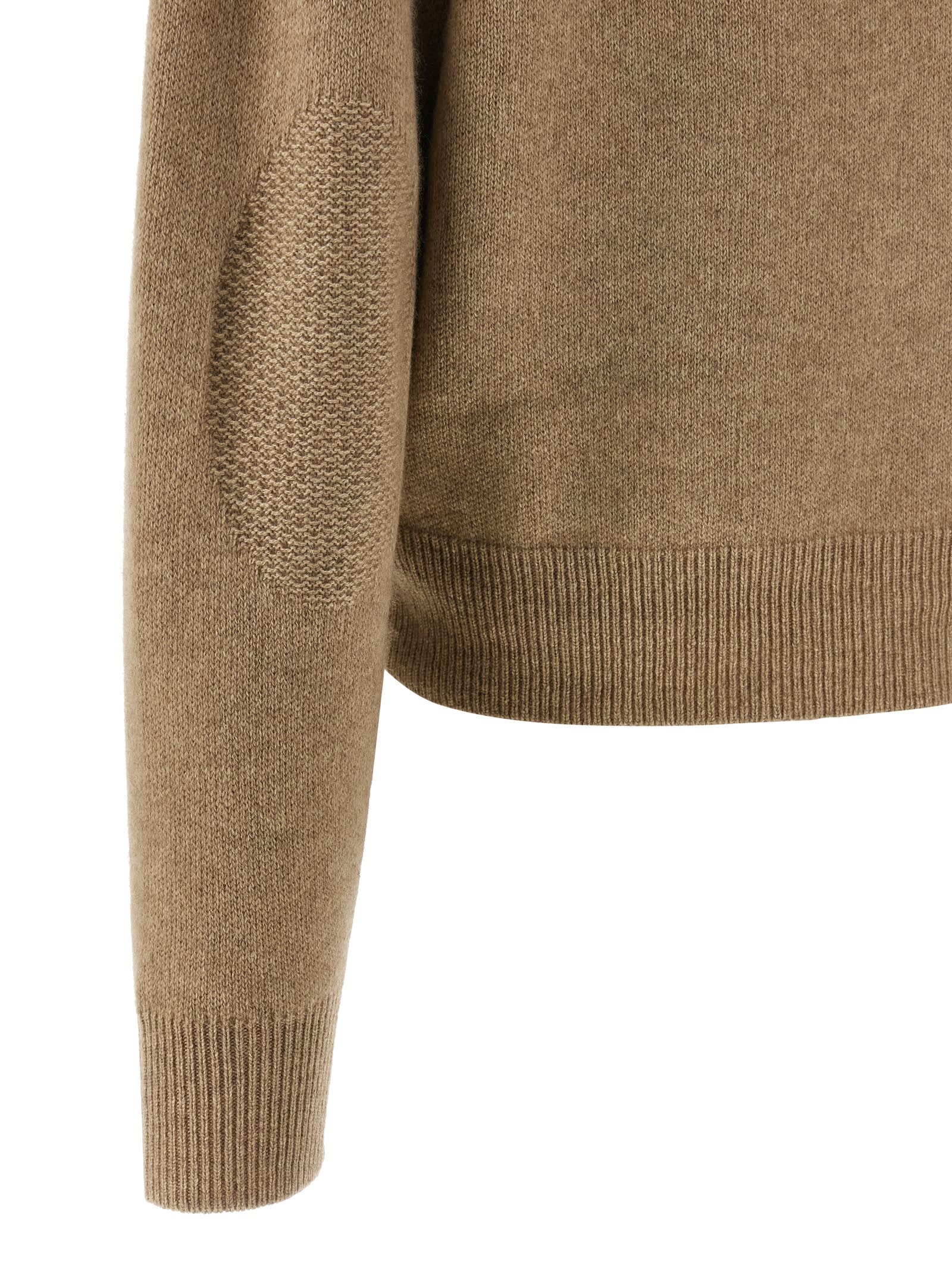 Guest In Residence Allday Cuffed Elbow Sweater In Brown