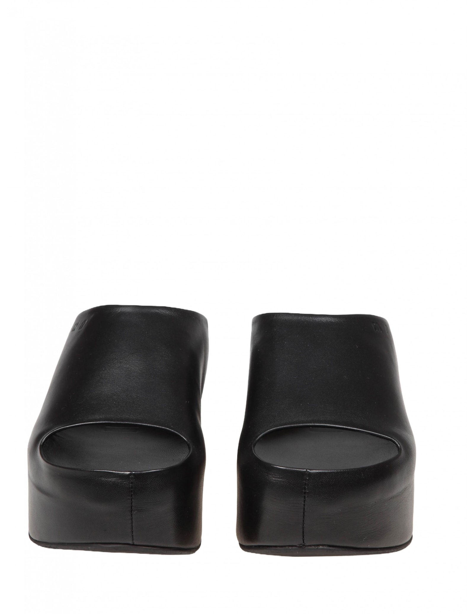 Shop Marni Slipper In Black Leather