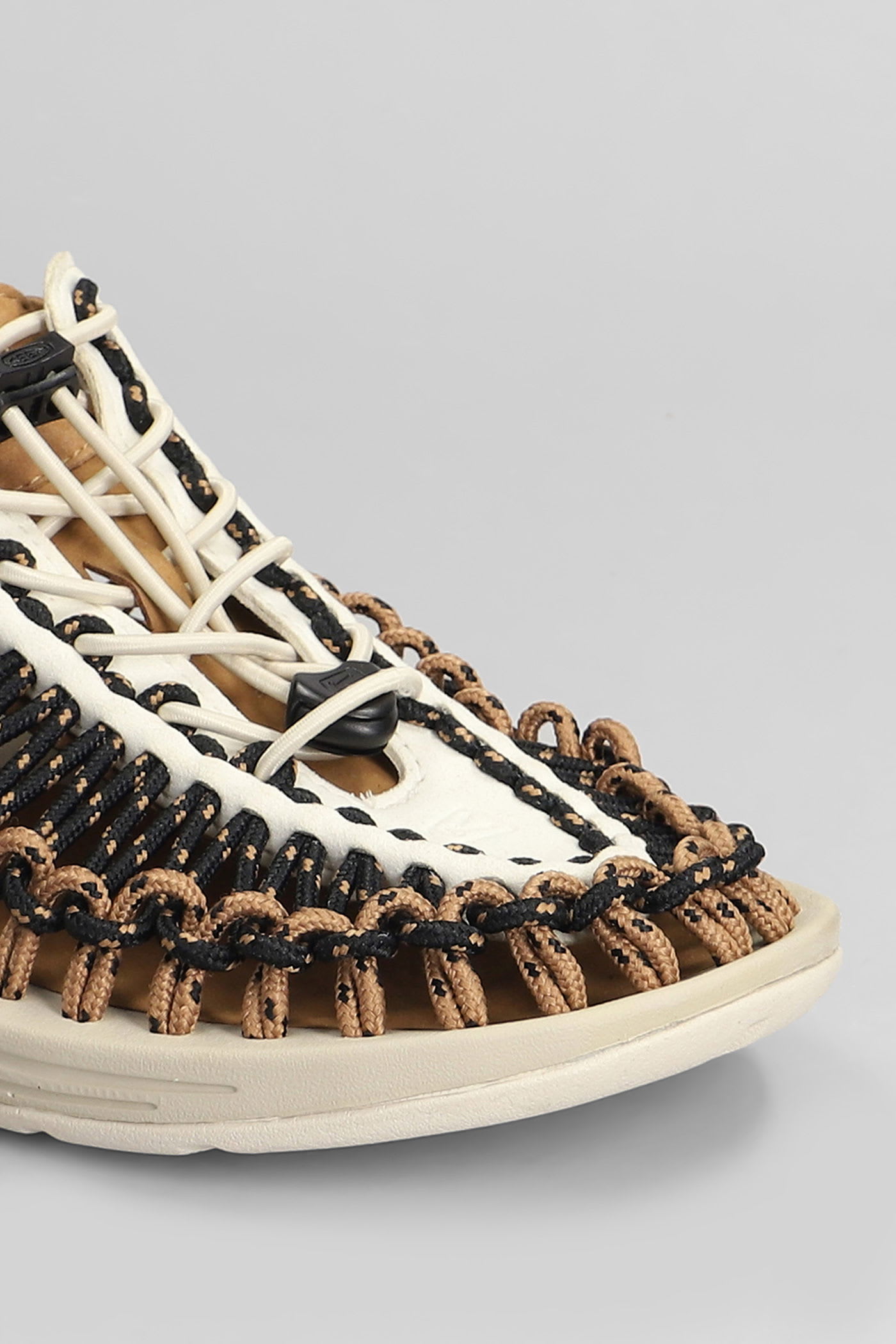 Keen Uneek M Sandals In Brown Suede And Fabric