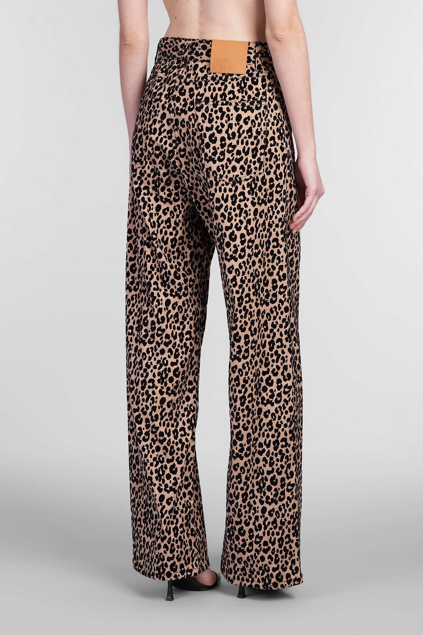 Giuseppe Di Morabito Jeans In Animalier Polyester In Animalier
