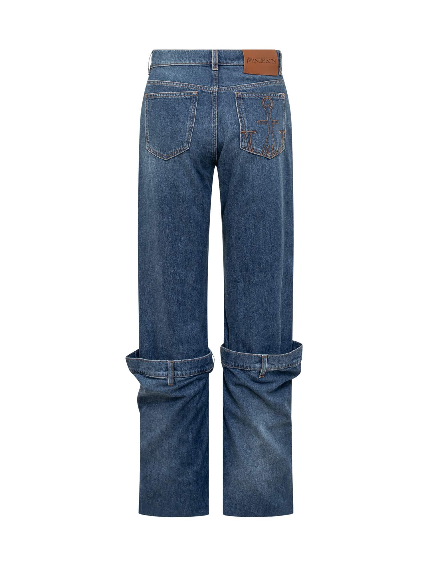 Shop Jw Anderson Bucket Jeans In Light Blue