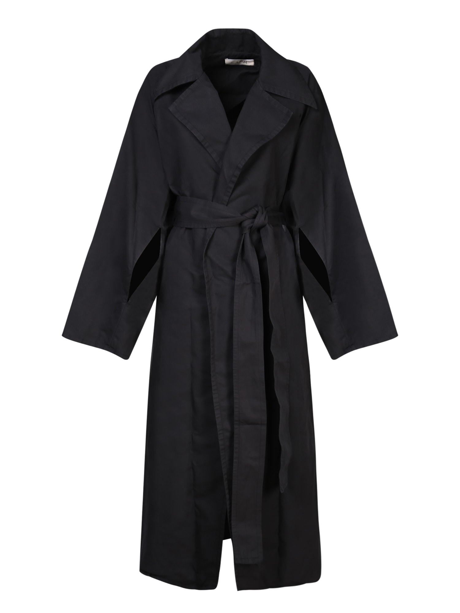 Shop Quira Over Robe Duster Grey Gradient Coat