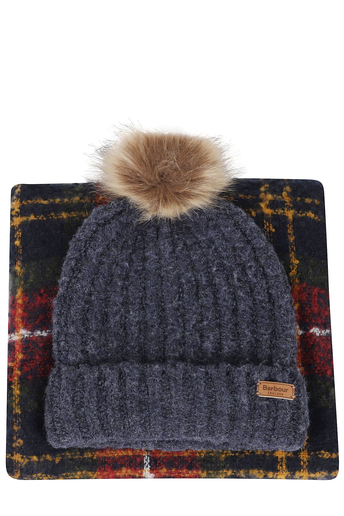 Barbour Saltburn Beanie Scarf In Blue