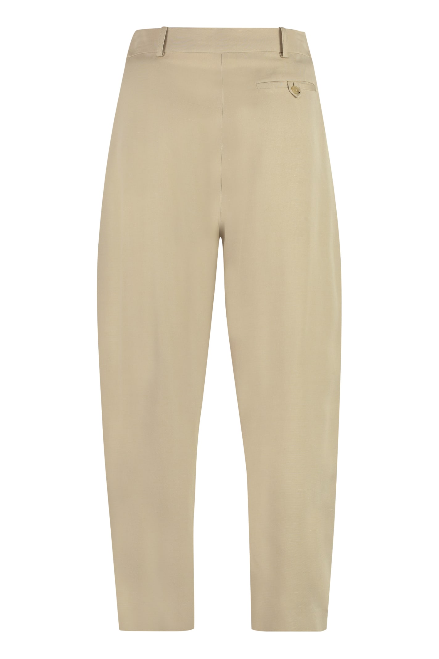 Shop Stella Mccartney Tailored Trousers In Beige