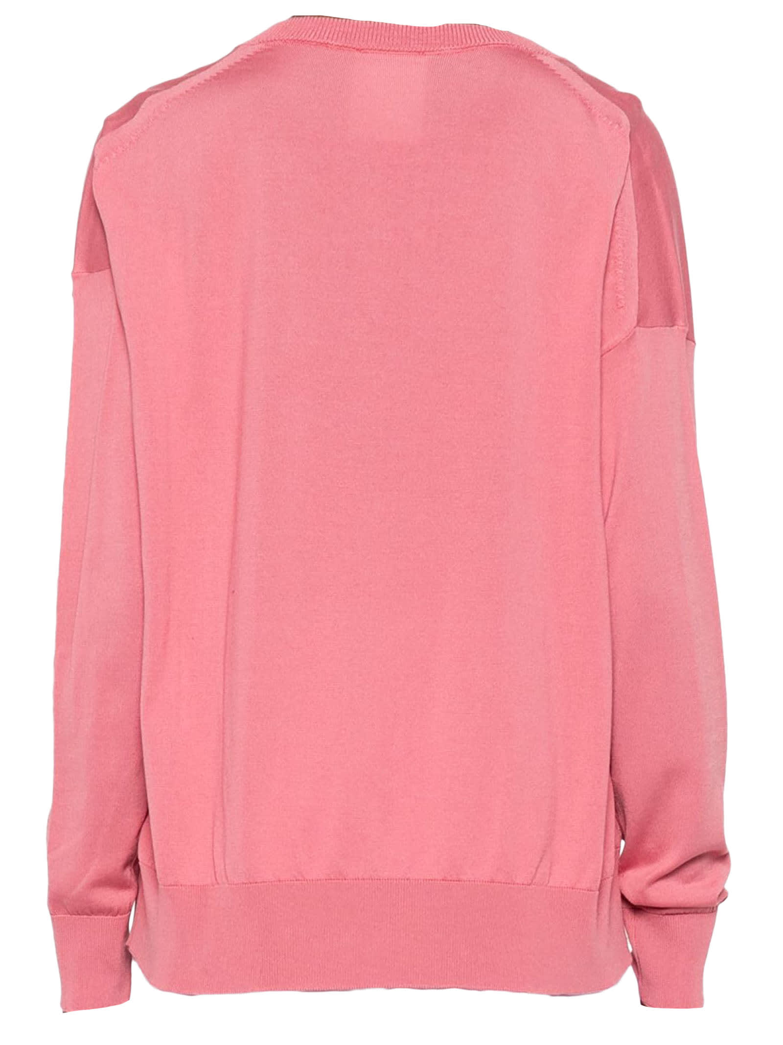 Shop Semicouture Pink Cotton Sweater