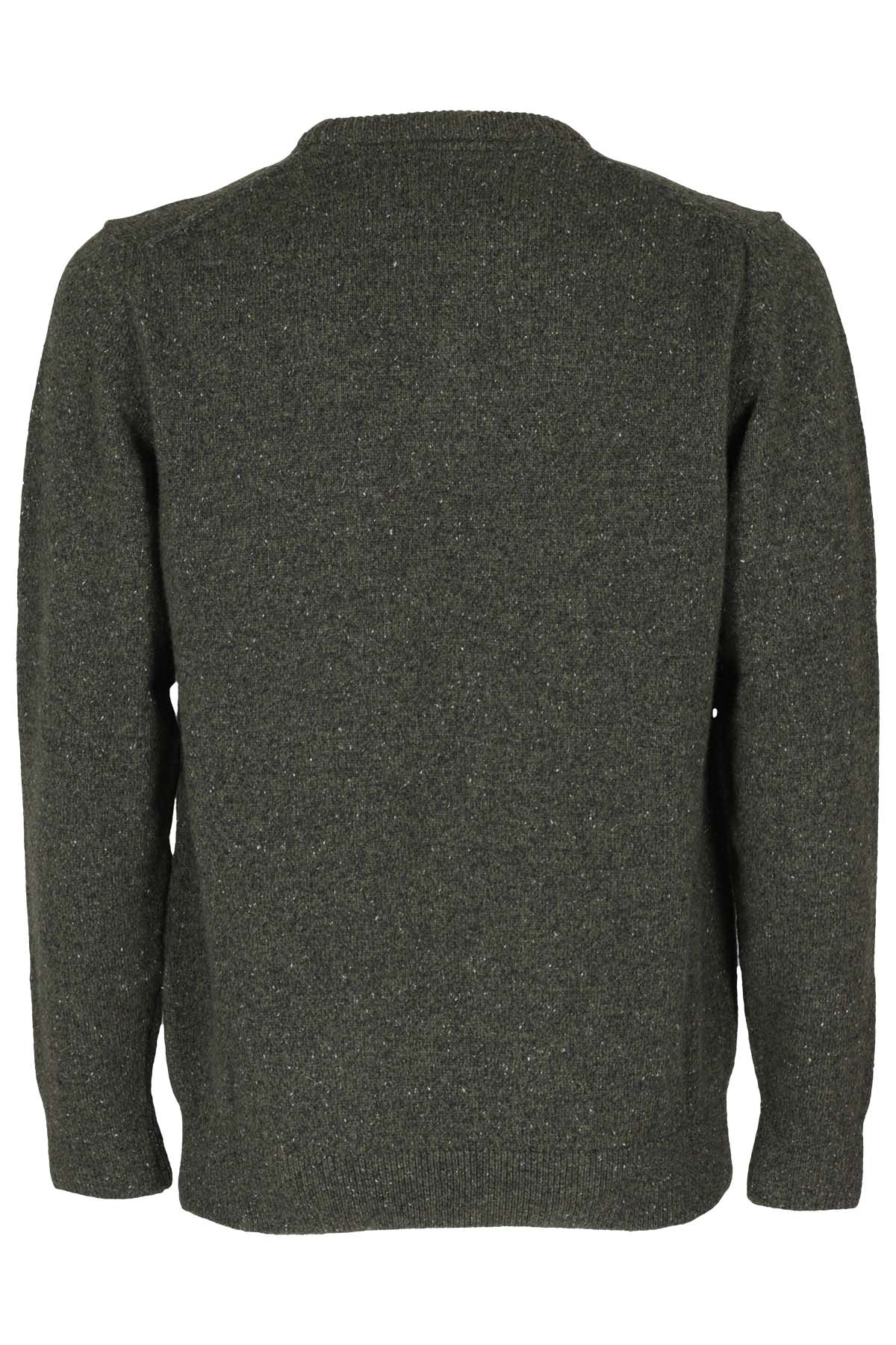 Barbour Essential Tisbury Sweater In Dk Seaweed