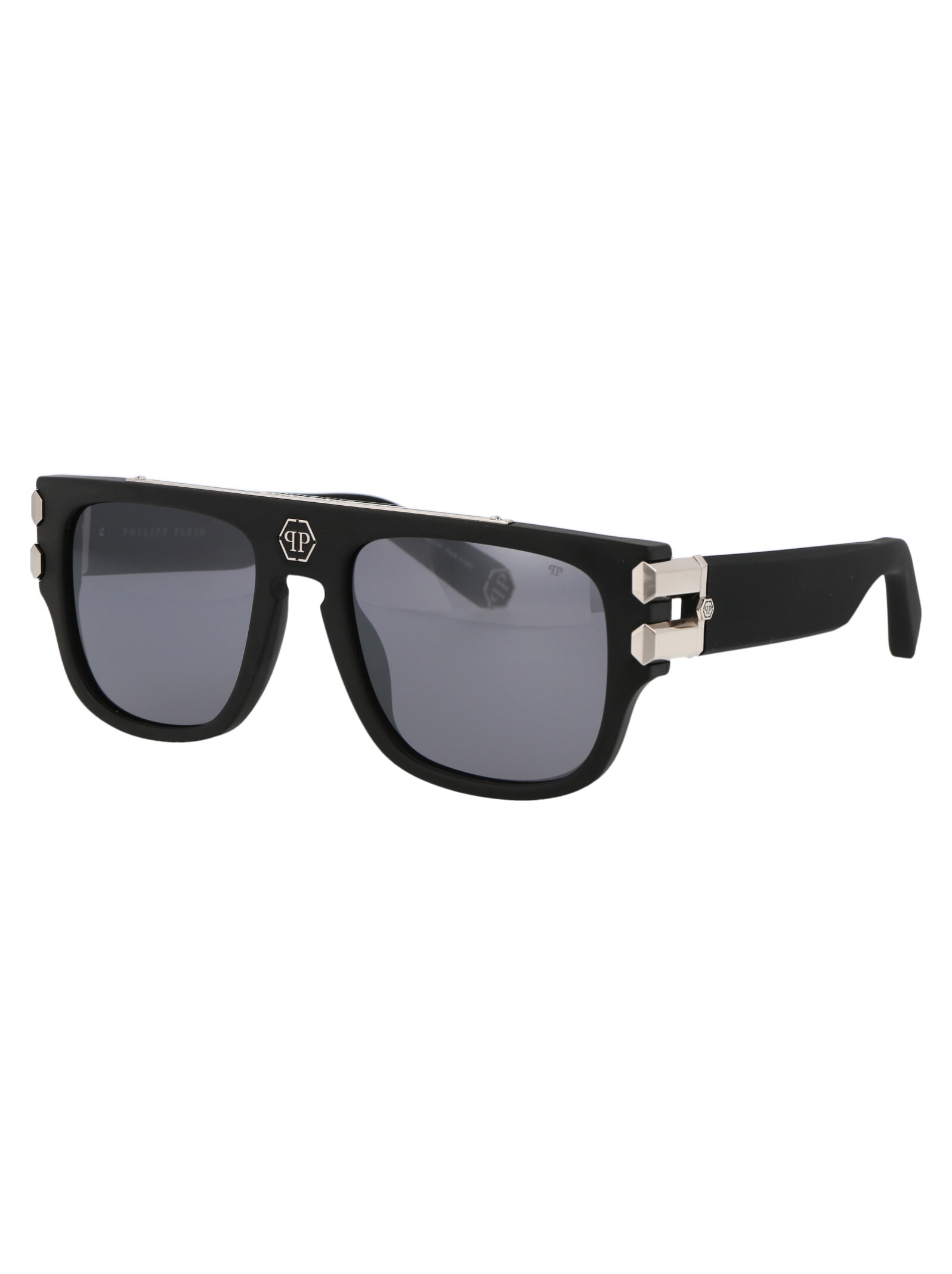 Philipp Plein Black Titanium Sunglasses