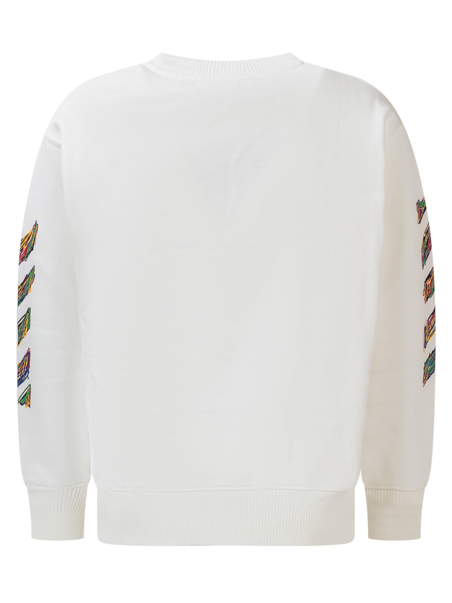 Shop Off-white Logo Sketch Sweatshirt In White