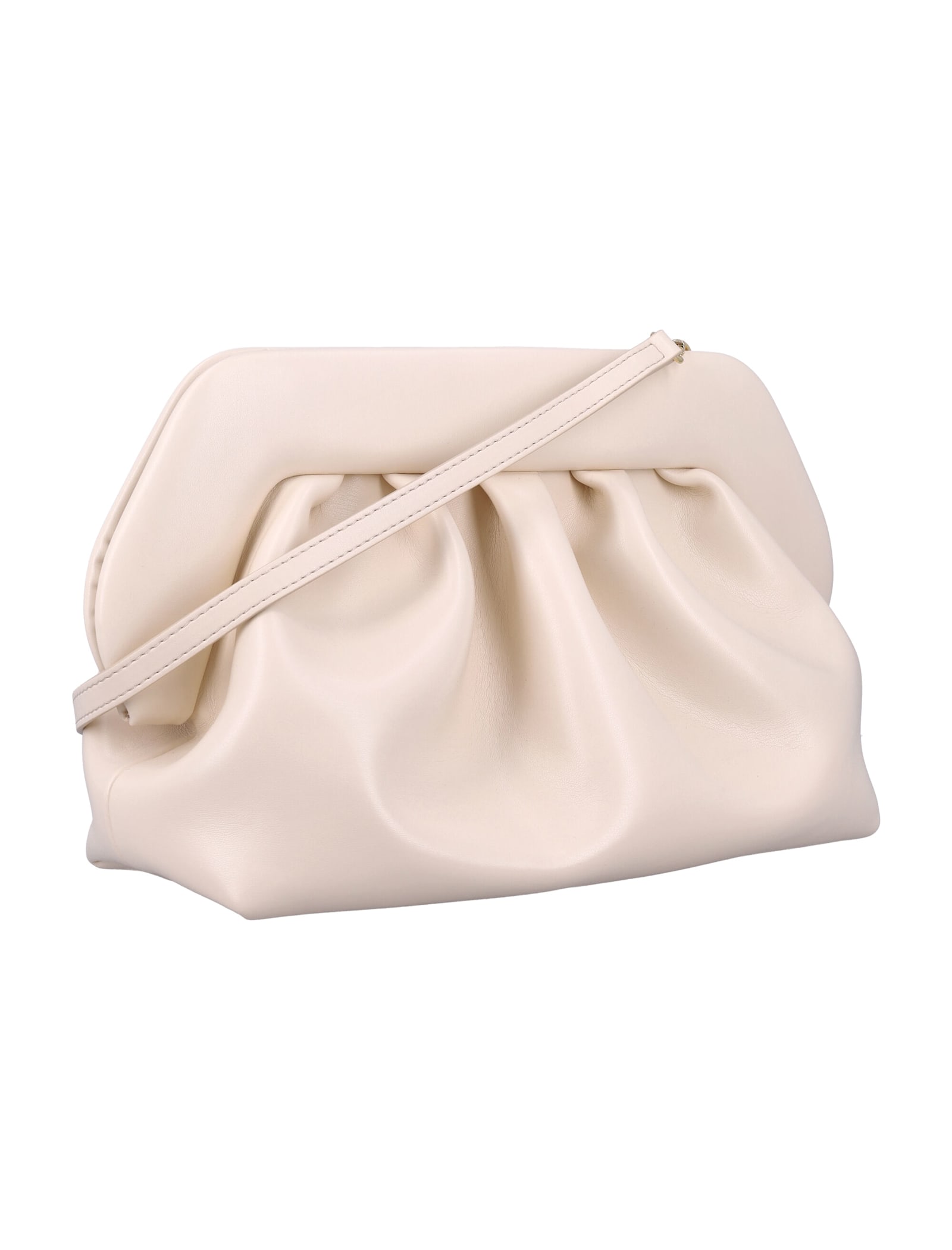 Themoirè Bios Vegan Fabric Clutch In Shell
