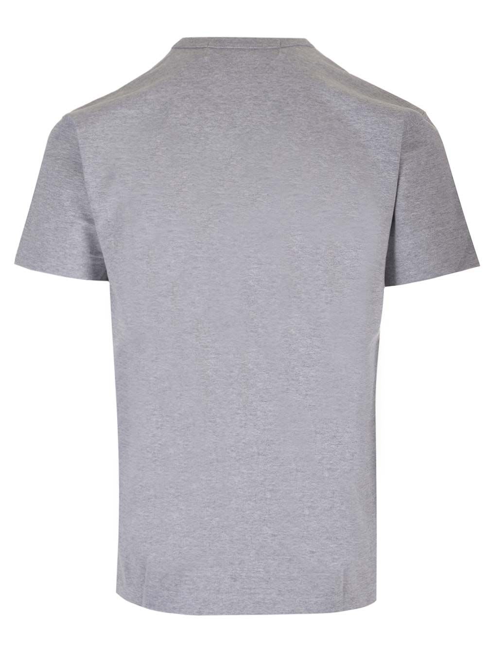 Comme Des Garçons Play T-shirt With Logo In Grey