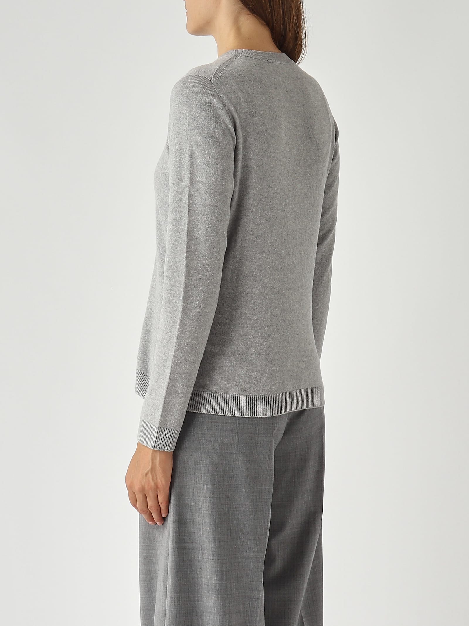 Gran Sasso Lana Vergine Sweater In Gray