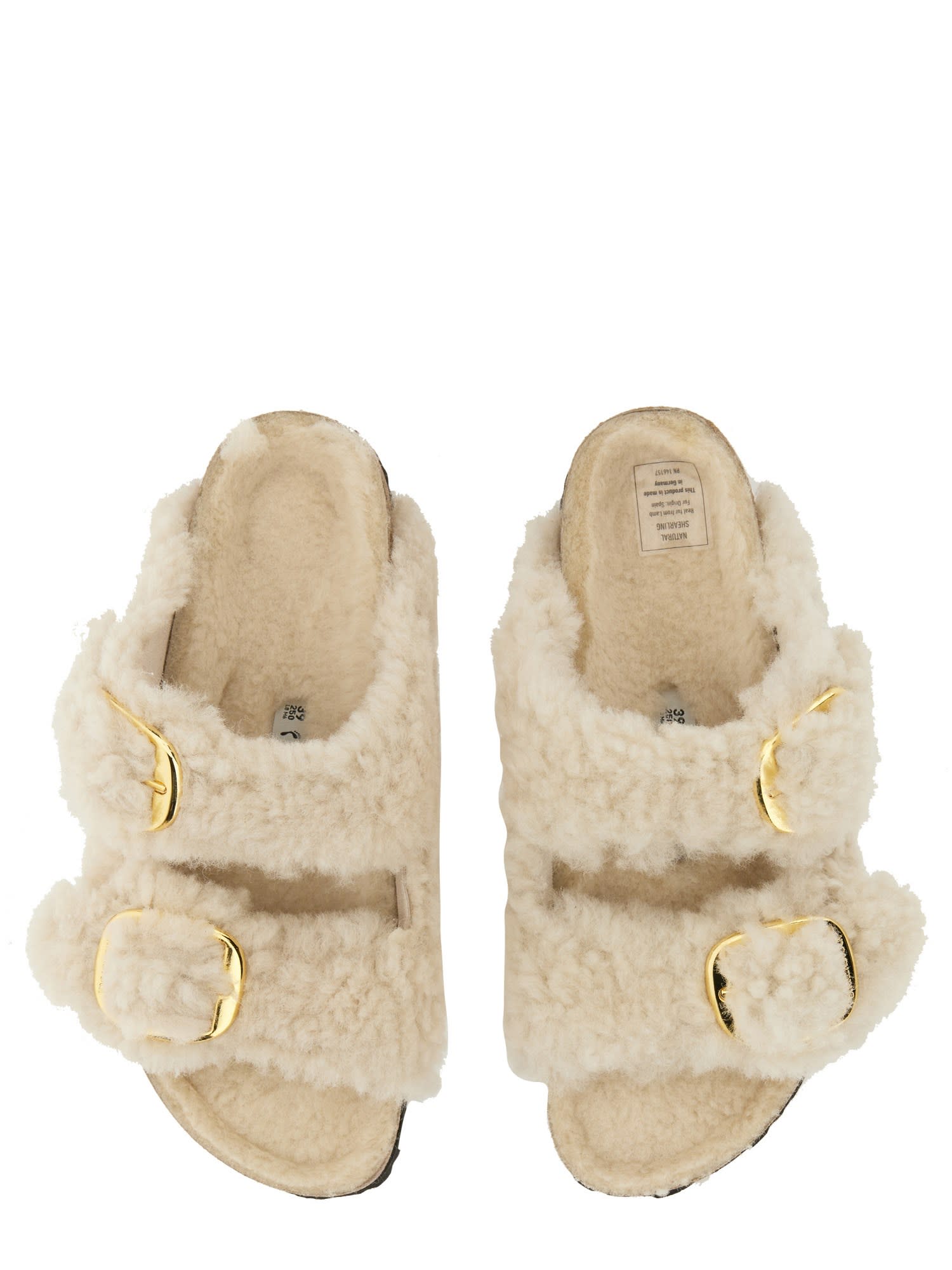 Shop Birkenstock Arizona Shoe In Eggshell