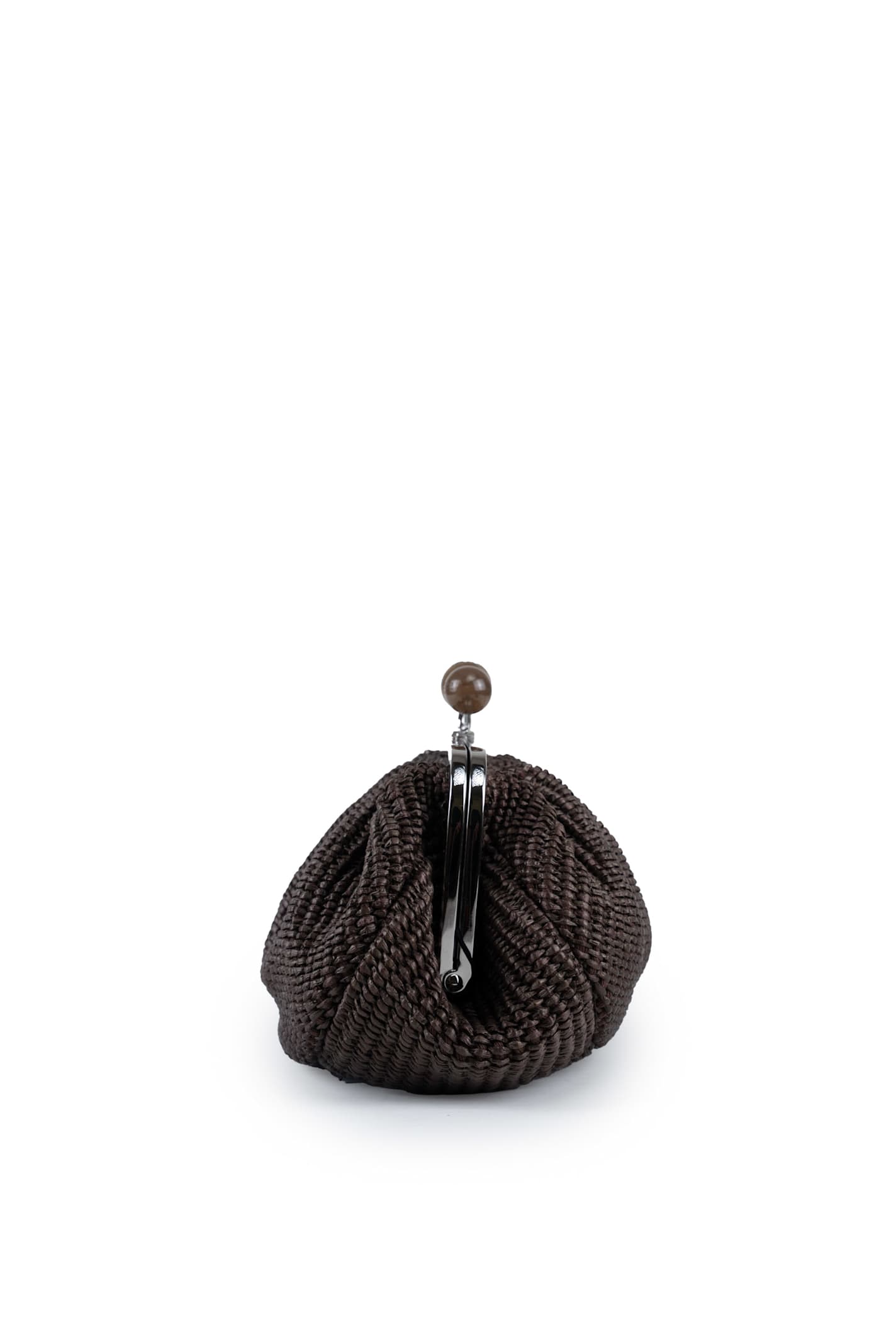 WEEKEND MAX MARA PASTICCINO BAG SMALL PALMAS IN RAFFIA