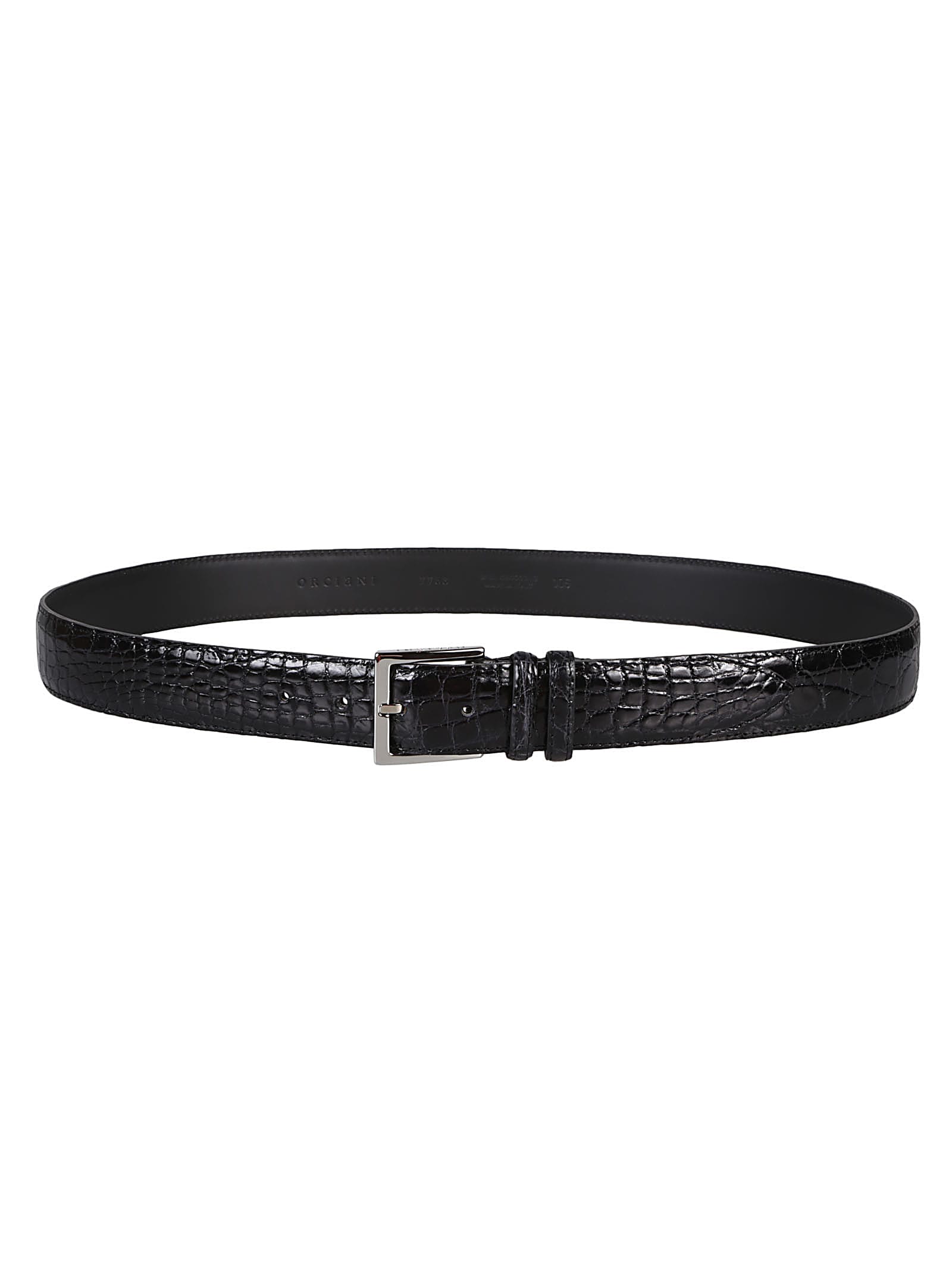 Orciani Belt In Ner Nero