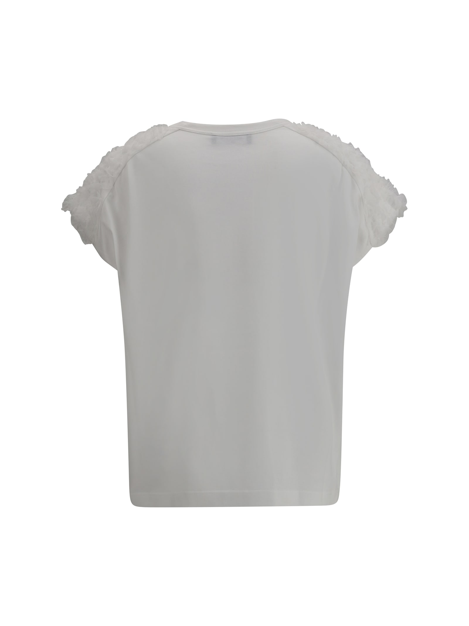 Fabiana Filippi T-shirt With Tulle Appliqués