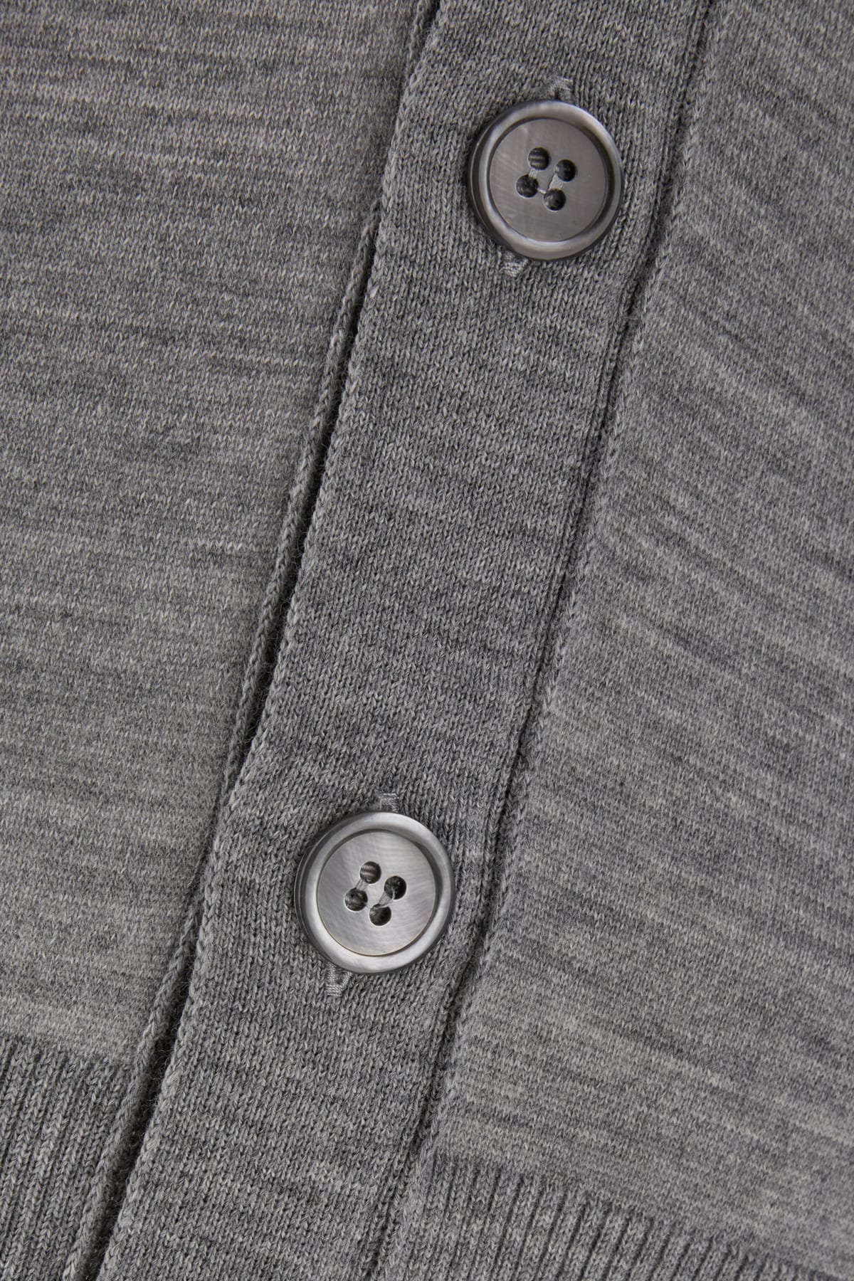 Shop Thom Browne Grey Wool Blend Cardigan In 055