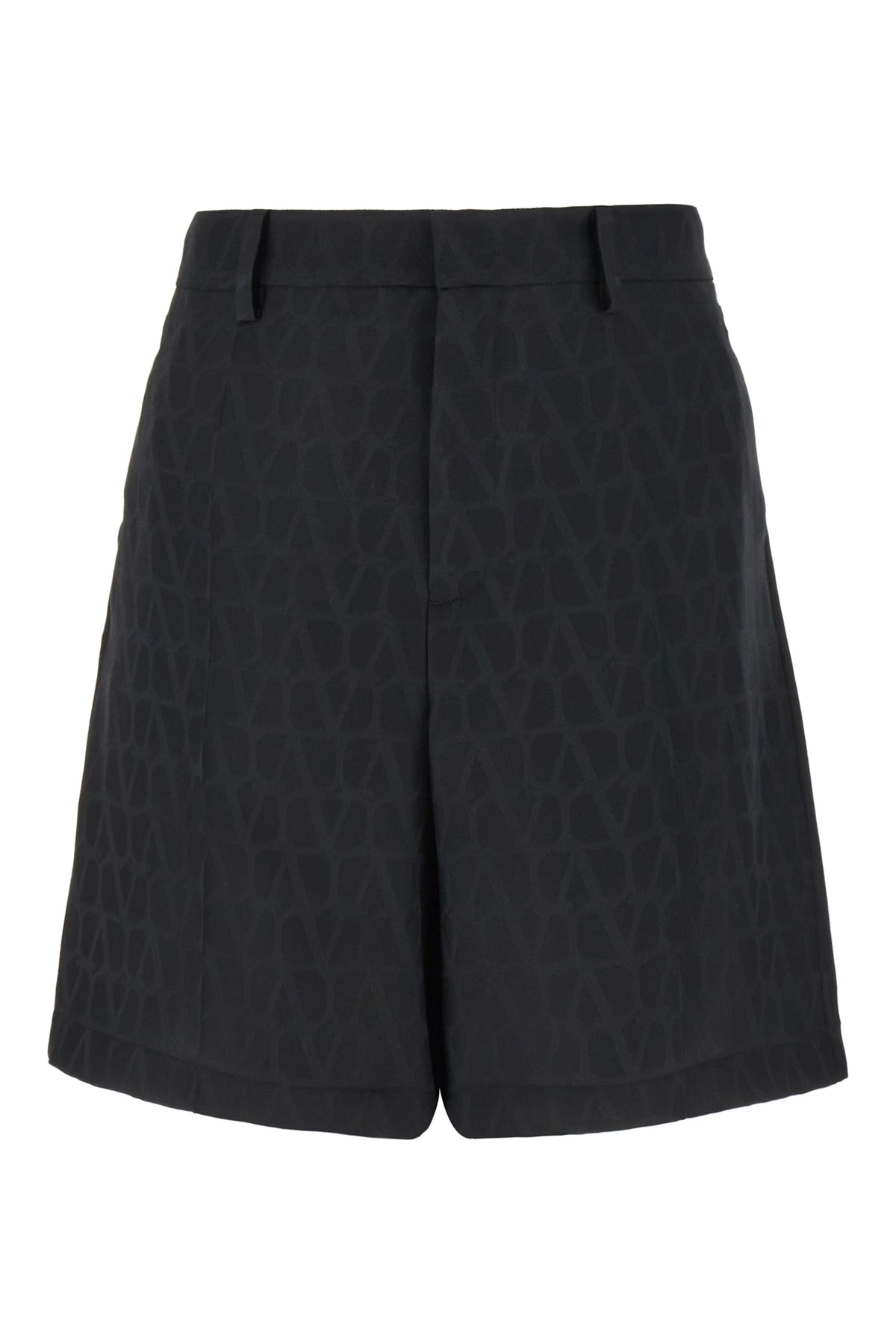 Valentino Black Silk Shorts