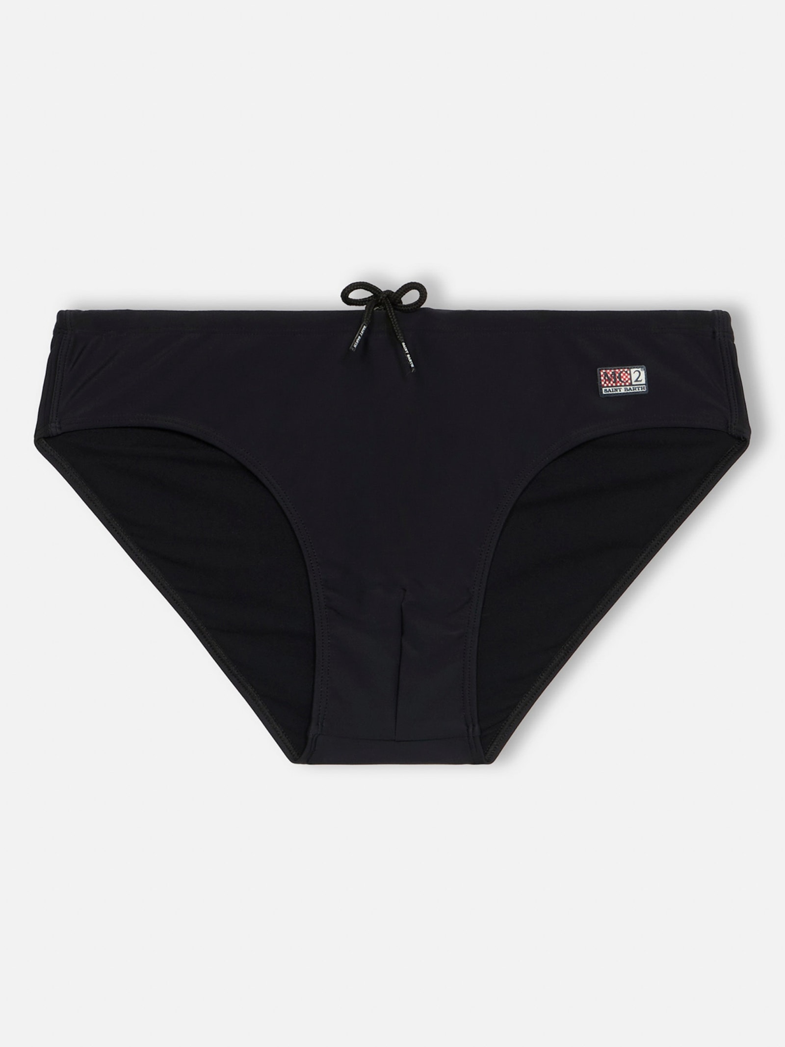 Shop Mc2 Saint Barth Man Black Swim Briefs Cayo