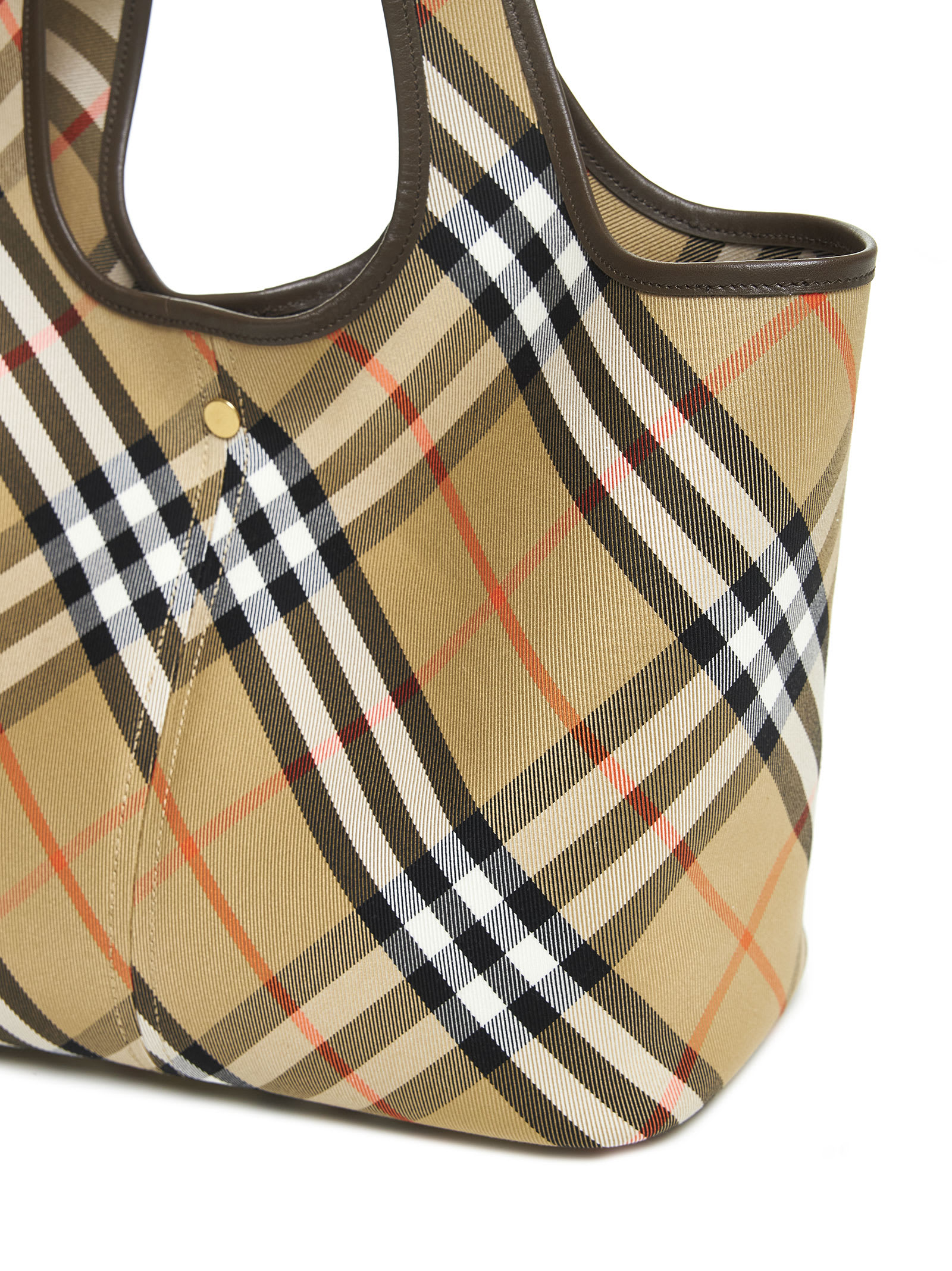 Shop Burberry Tote In Sand