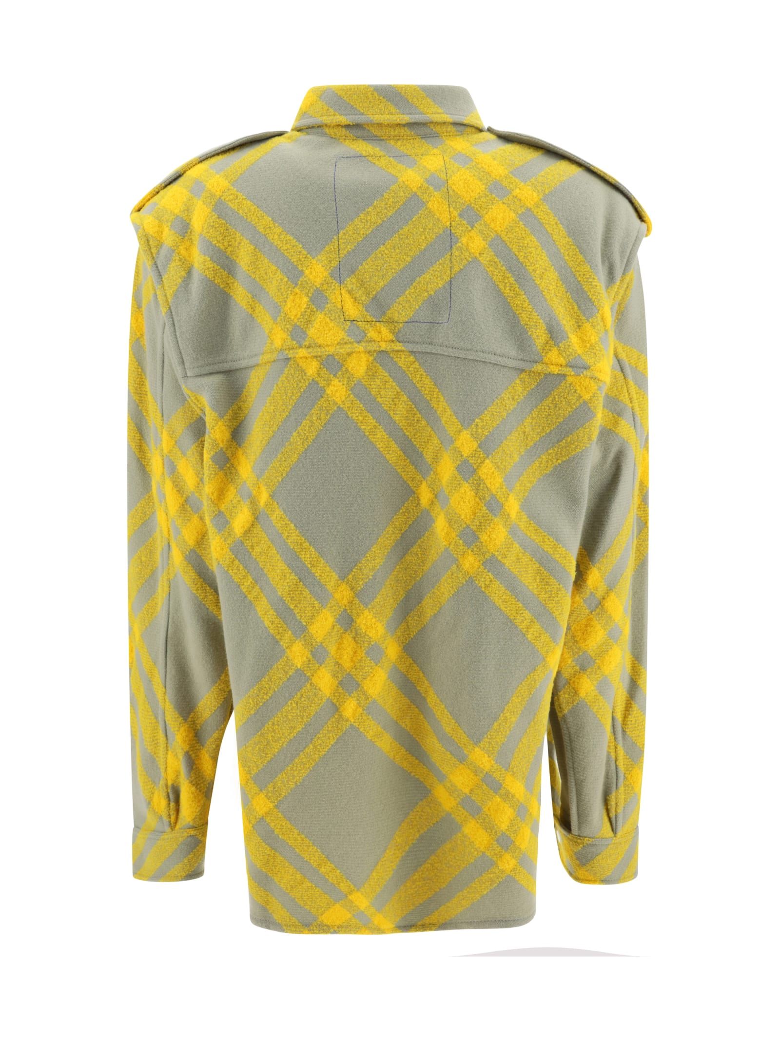 Shop Burberry Jacket In Yellow