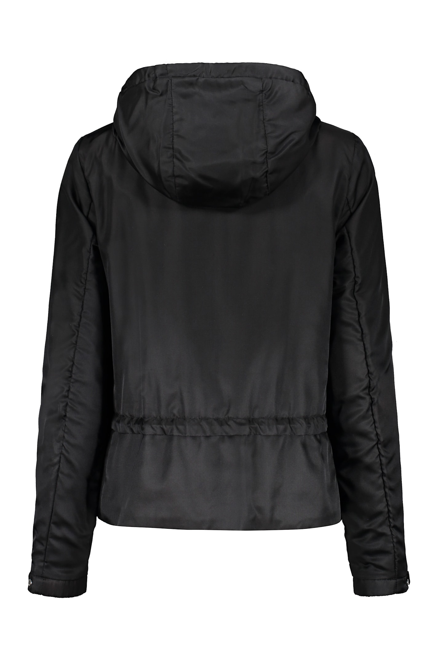 Shop Moorer Burano-sen Techno Fabric Jacket In Black