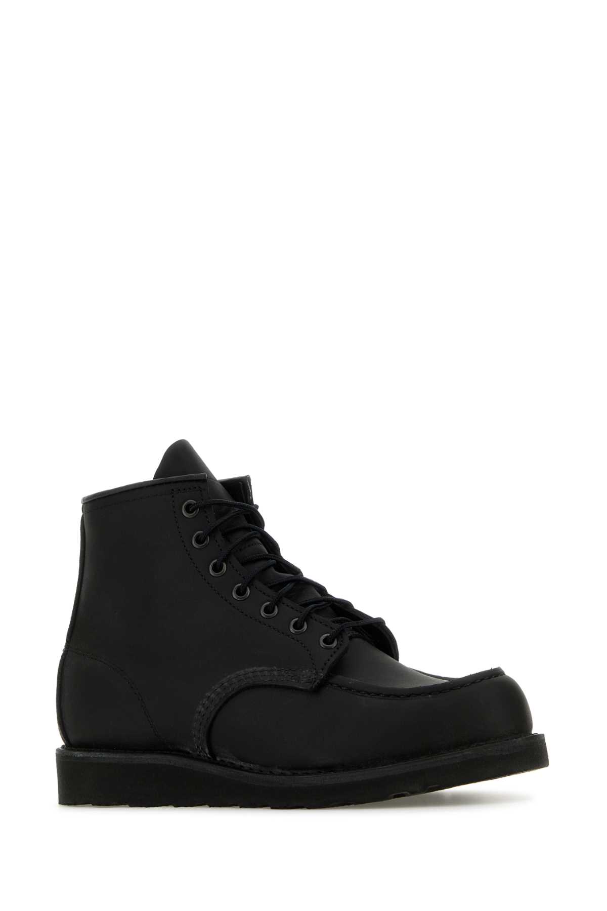 Shop Red Wing Black Leather Lace-up Shoes In Blkharness