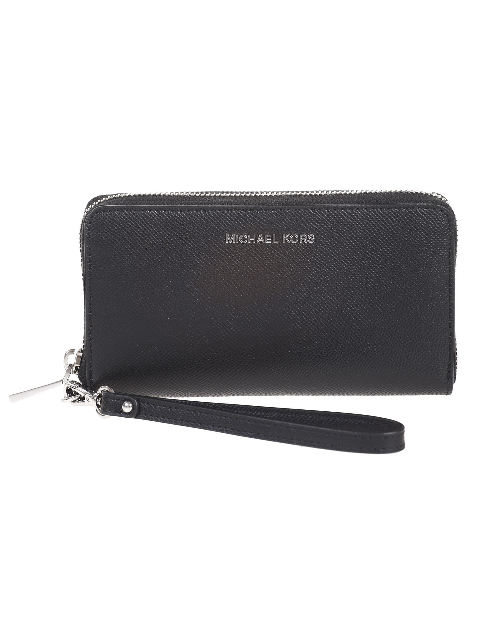 MICHAEL MICHAEL KORS Leather wristlet clutch bag for smartphone