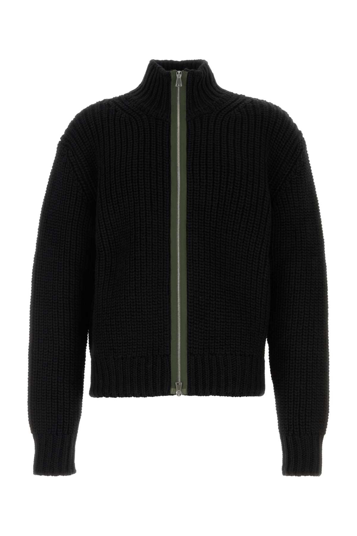 Black Wool Evan Cardigan