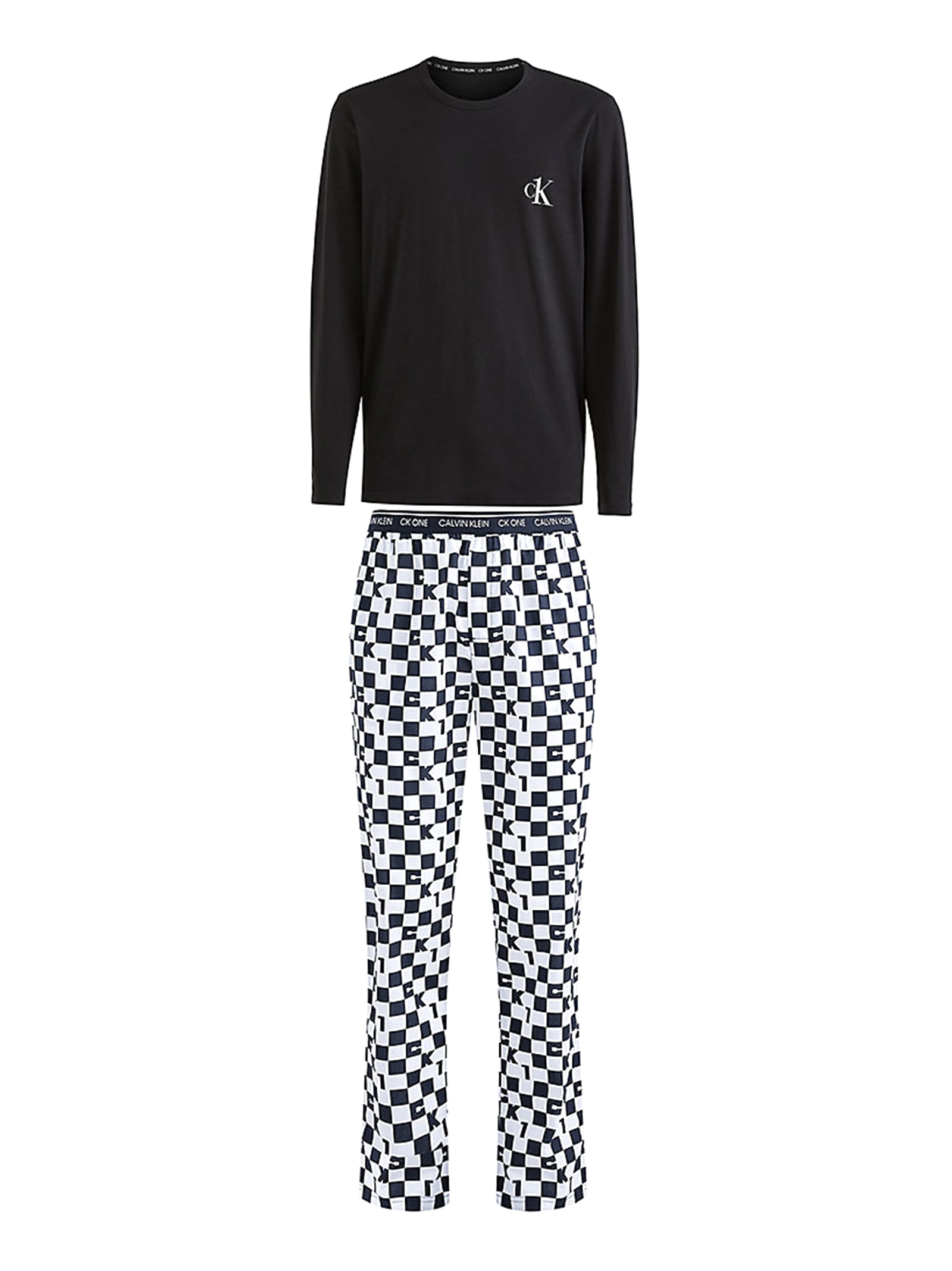 geschenk stijl Natte sneeuw Calvin Klein Pajamas Set With Pants In Black | ModeSens
