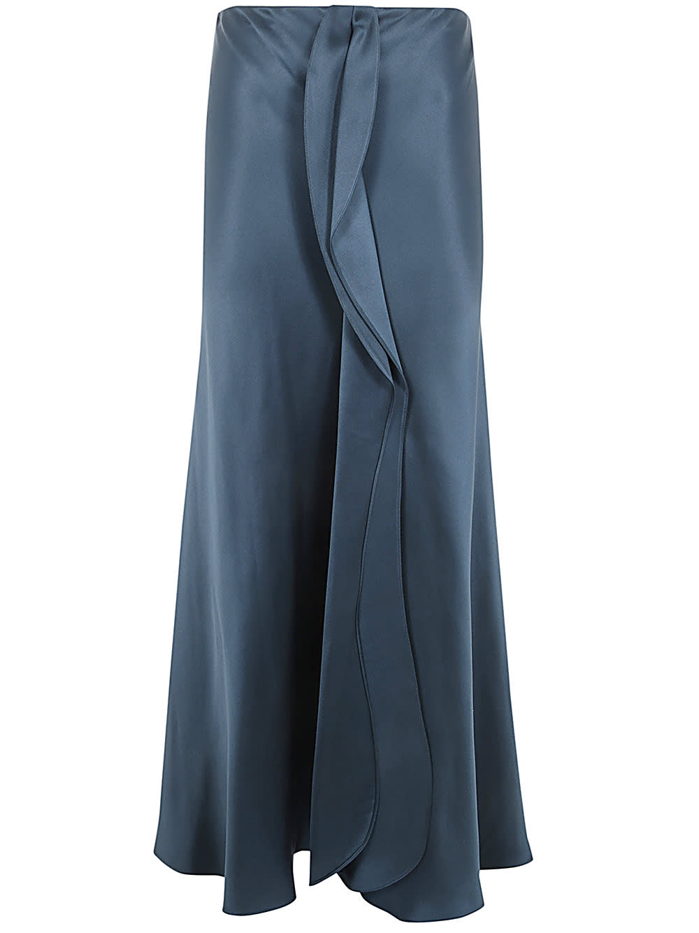 Shop Giorgio Armani Long Skirt In Forest