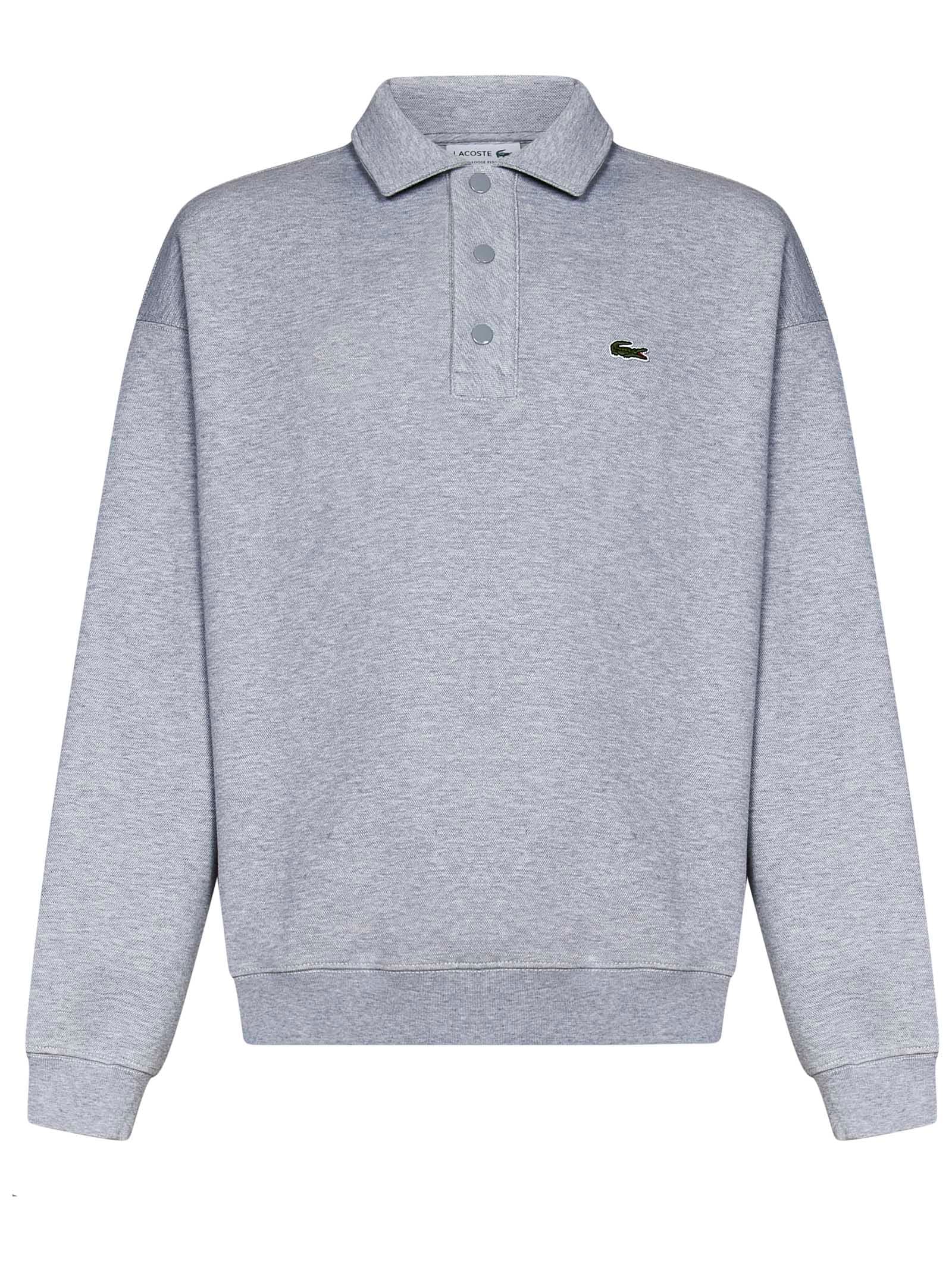 Shop Lacoste Sweatshirt In Grey