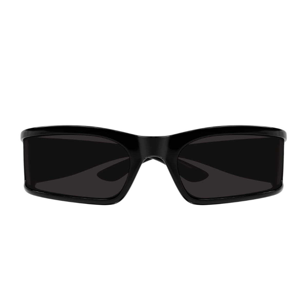 Balenciaga Bb0458s Linea Extreme 001 Black Grey Sunglasses In Black