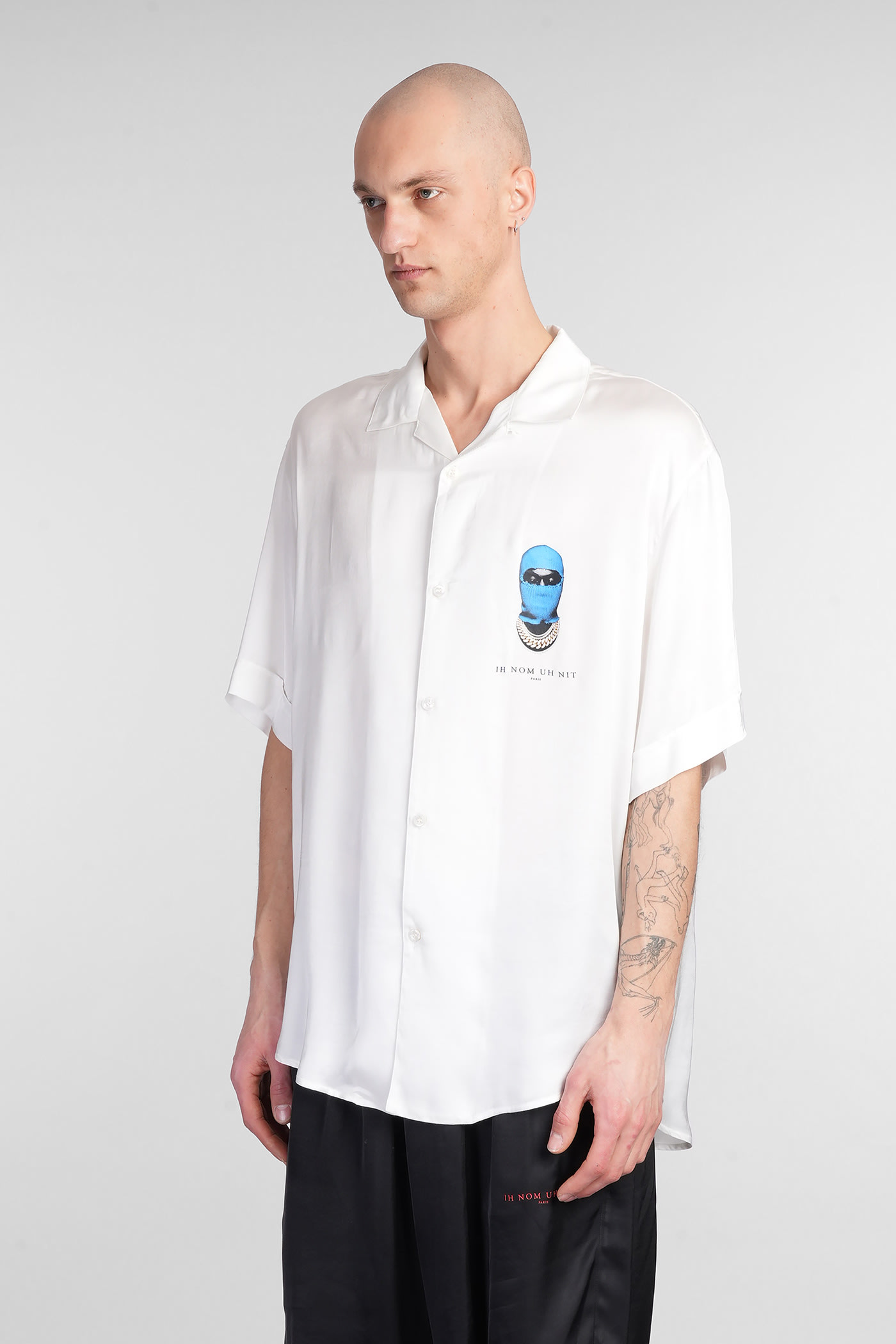 Ih Nom Uh Nit Shirt In White Viscose In White