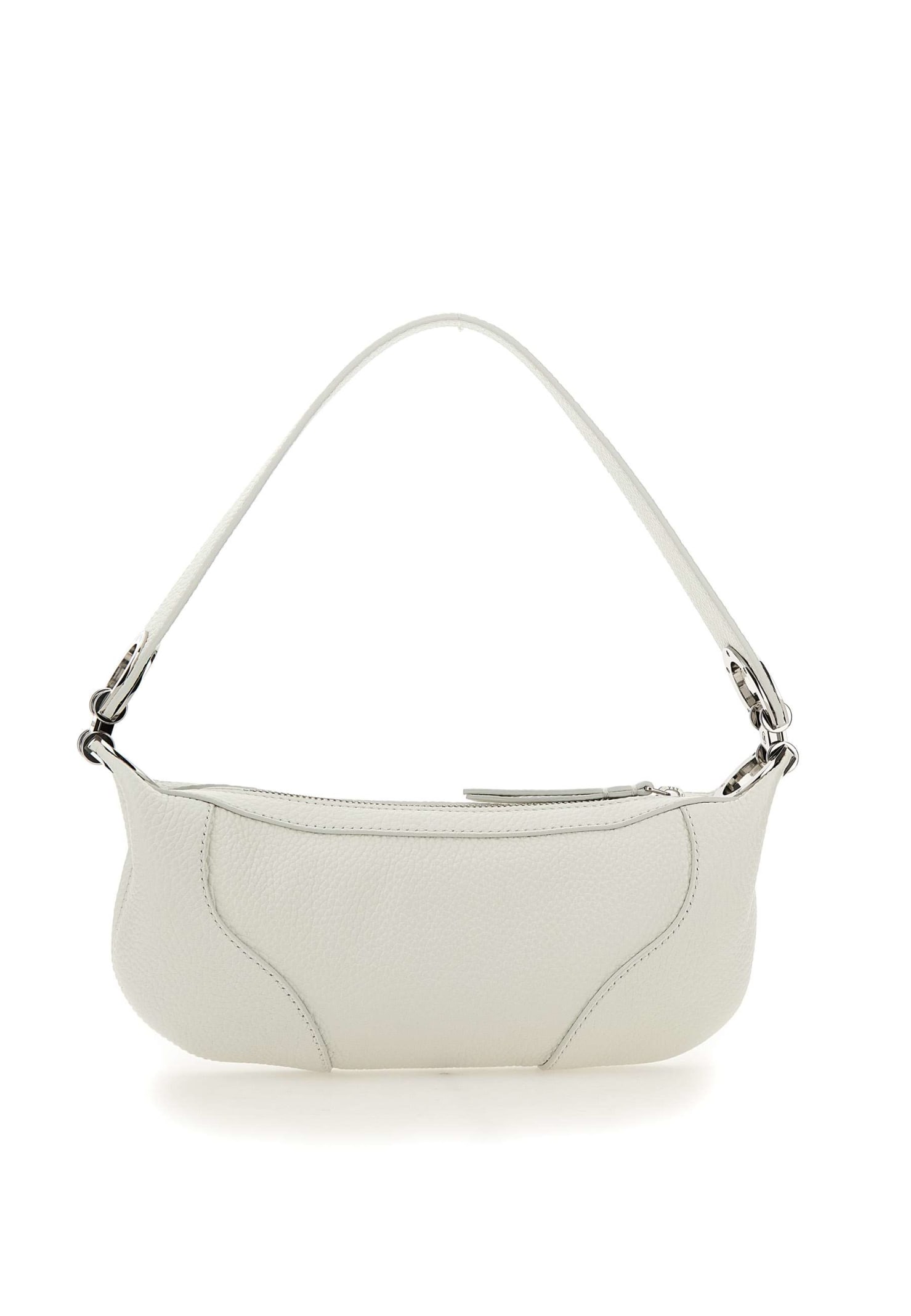 Mini Amira White Flat Grain Leather - BY FAR