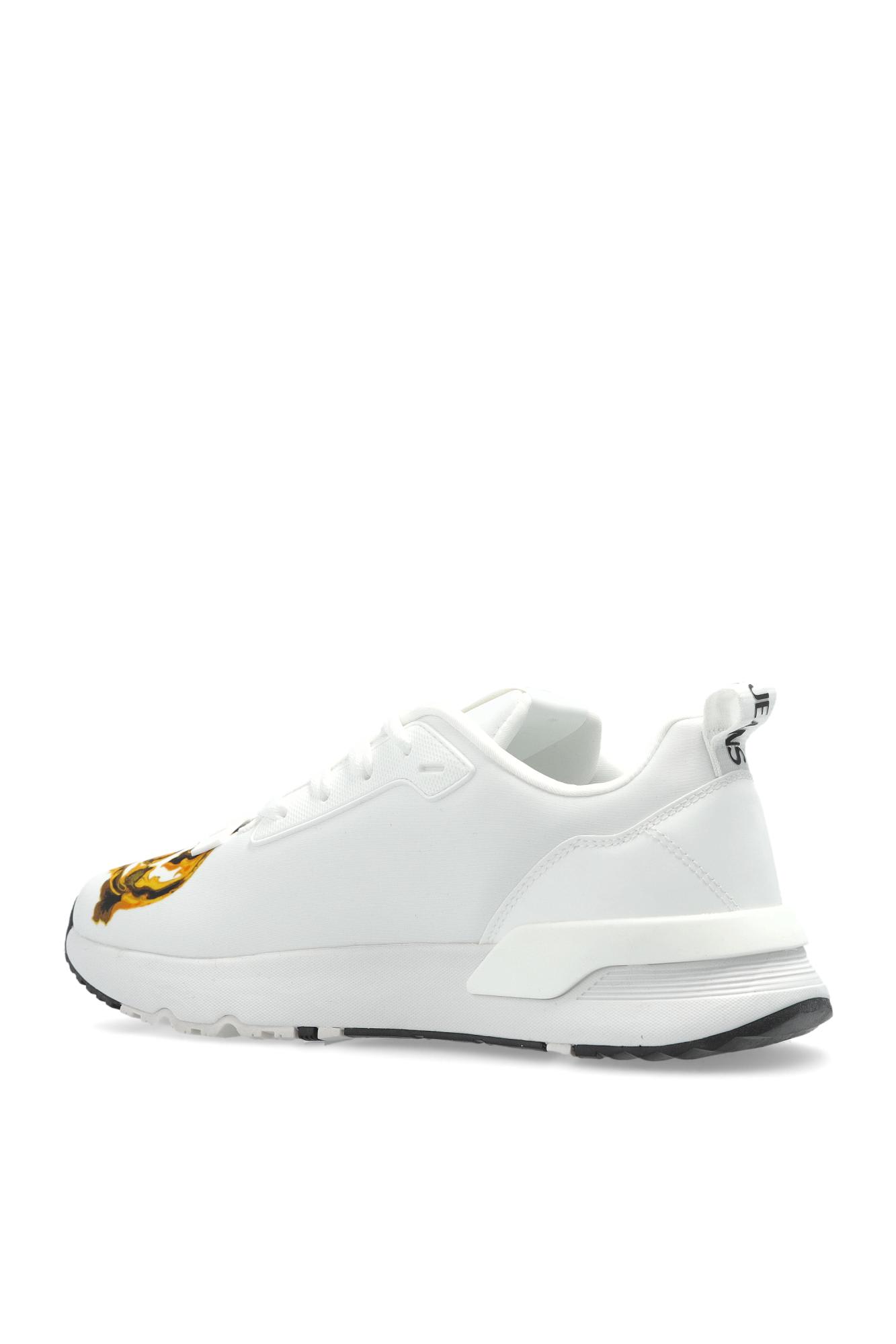 Versace Jeans Couture Sports Shoes With Barocco Print In Multi