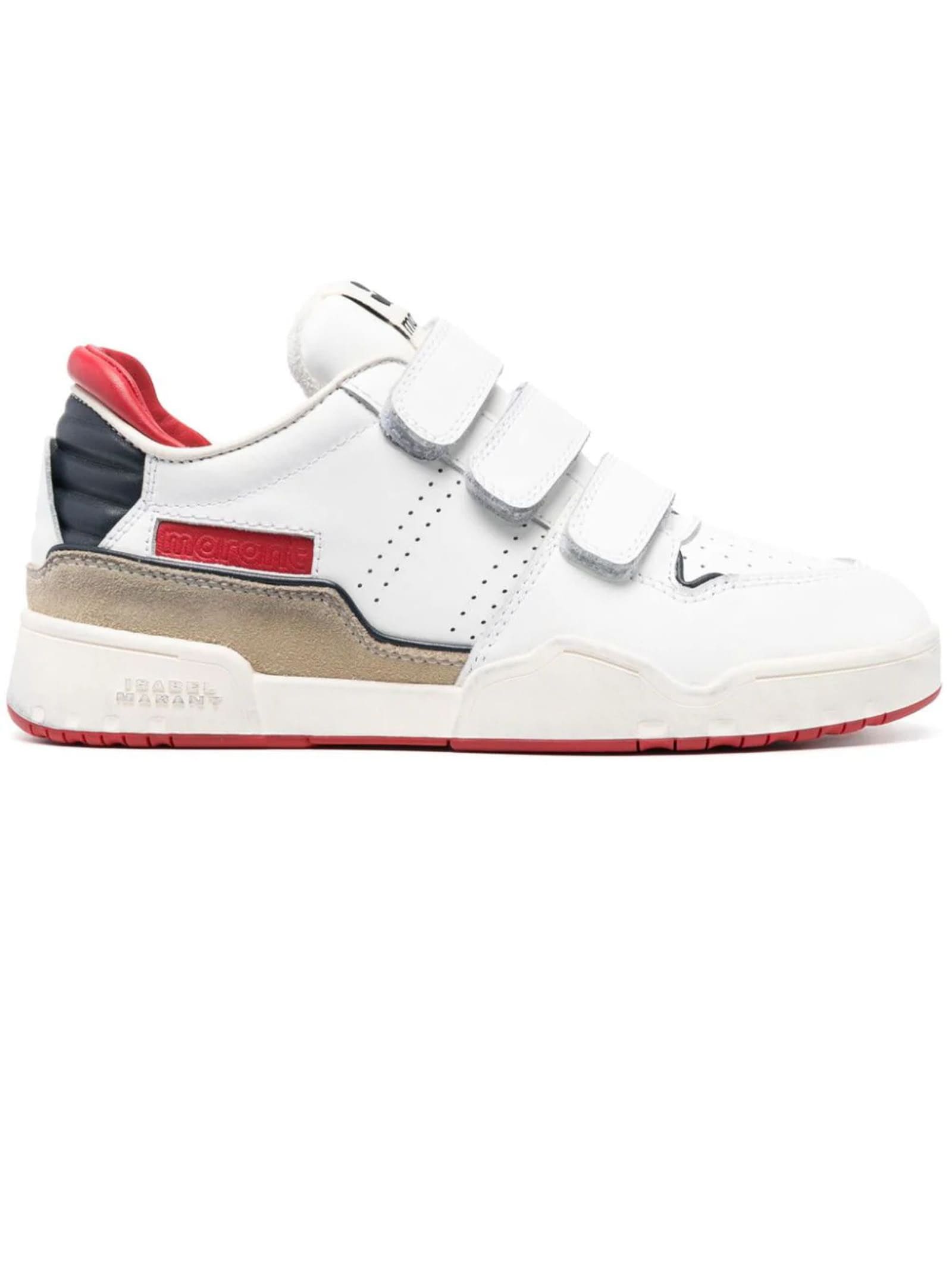 ISABEL MARANT WHITE LEATHER ONEY LOW SNEAKERS