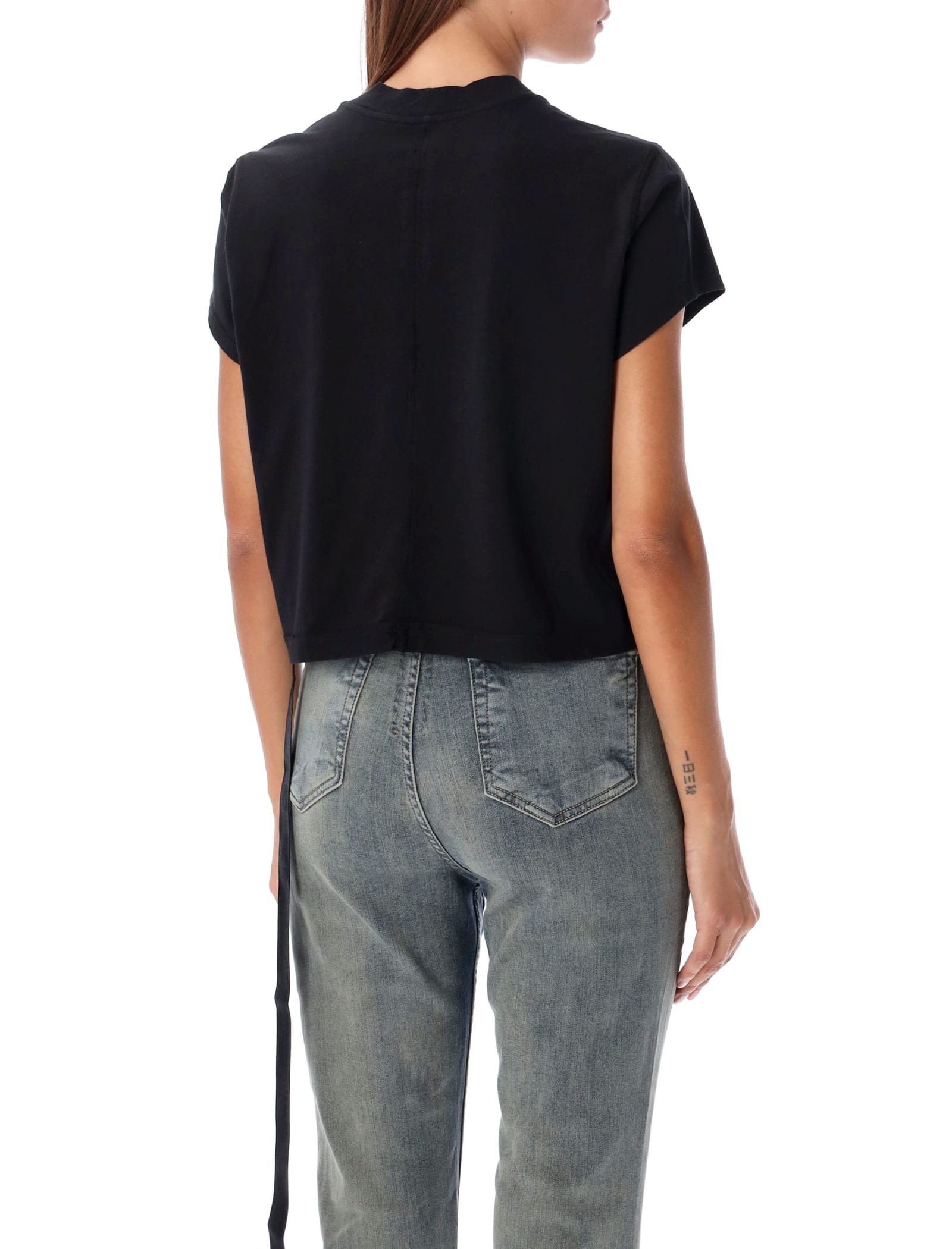 Shop Drkshdw Cropped Small Level T-shirt In Black