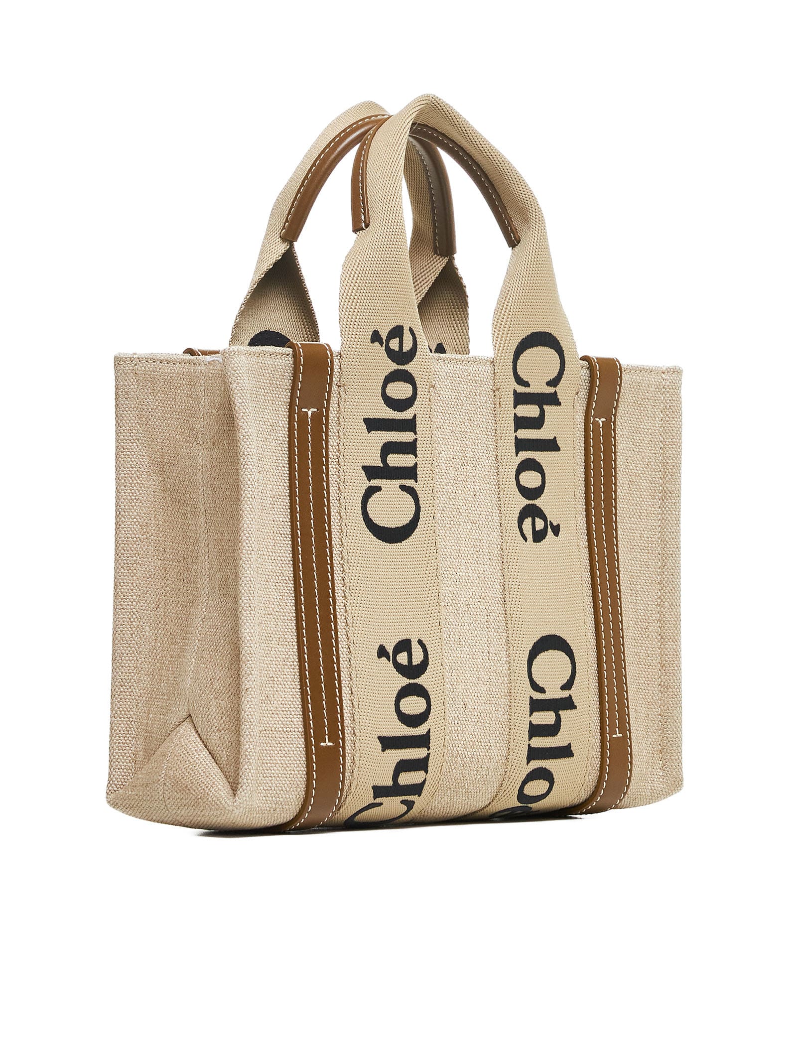 Shop Chloé Tote In Bronze Brown