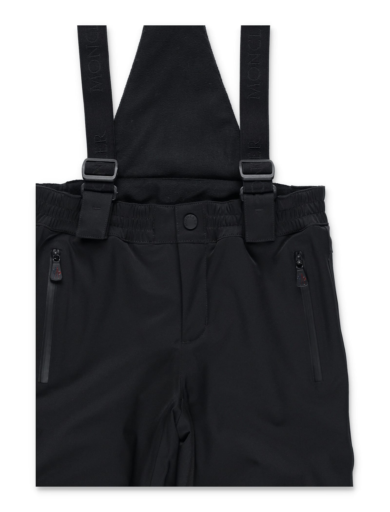 Moncler Grenoble Kids Technical Ski Bib In Black