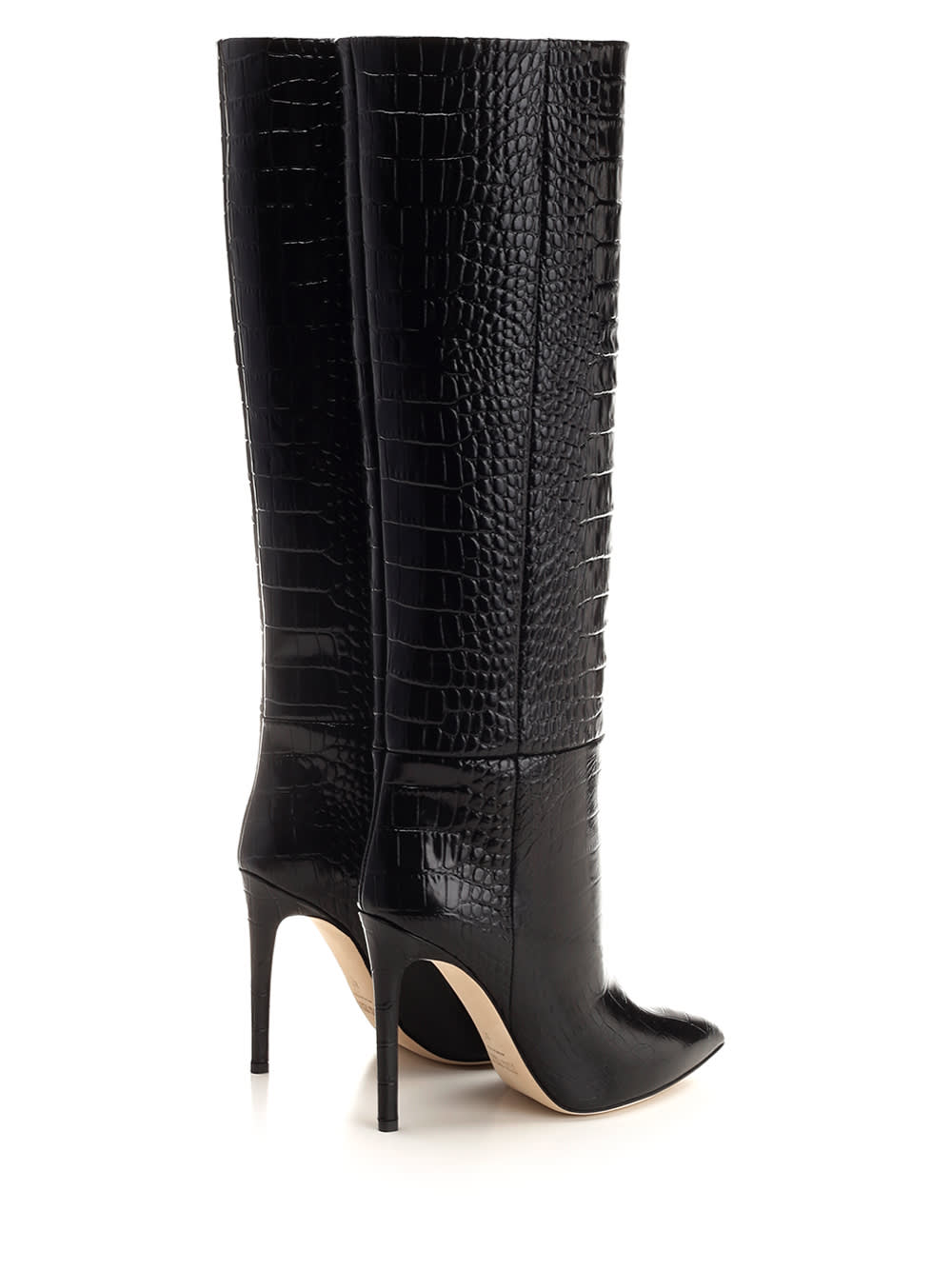 Shop Paris Texas Embossed Leather Boots In Nero