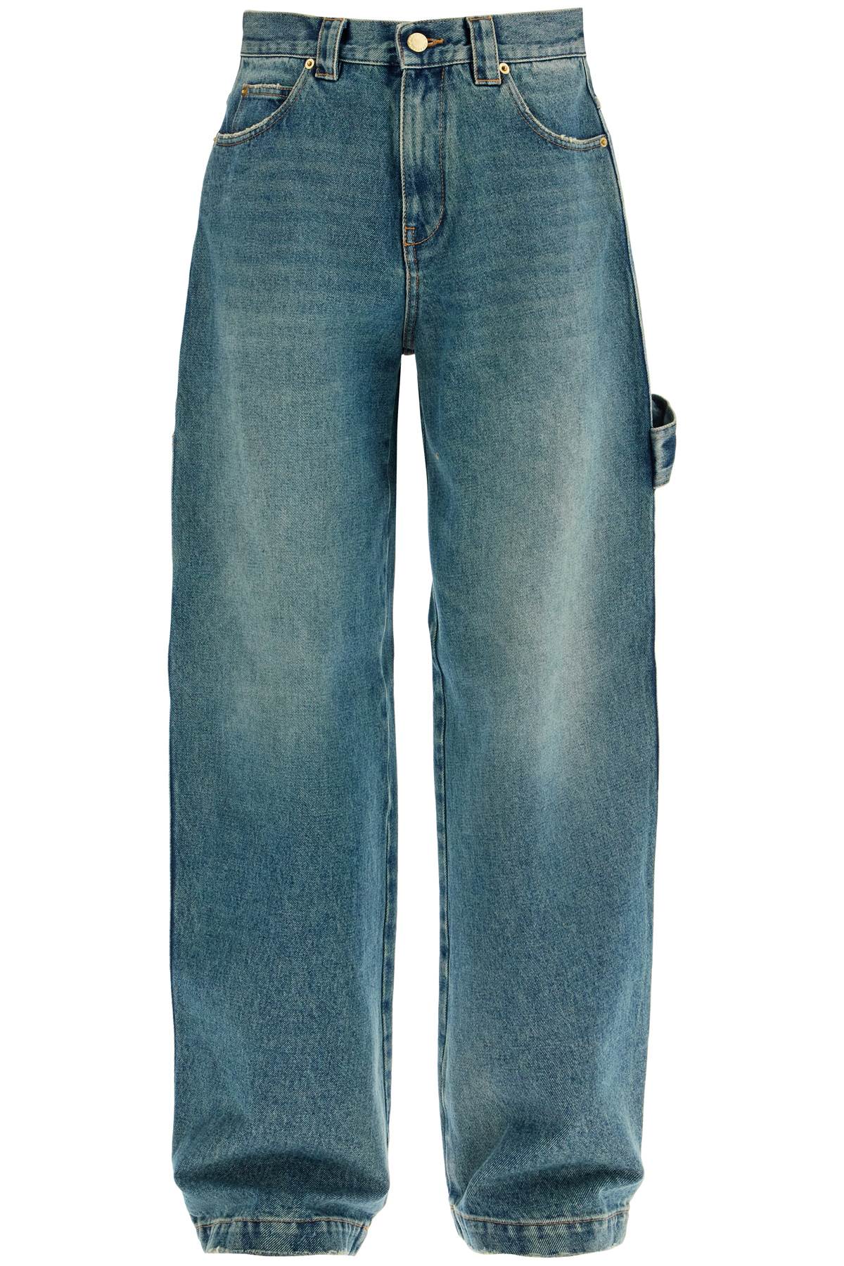 Shop Darkpark Audrey Carpenter Jeans For In Sand Wash (blue)