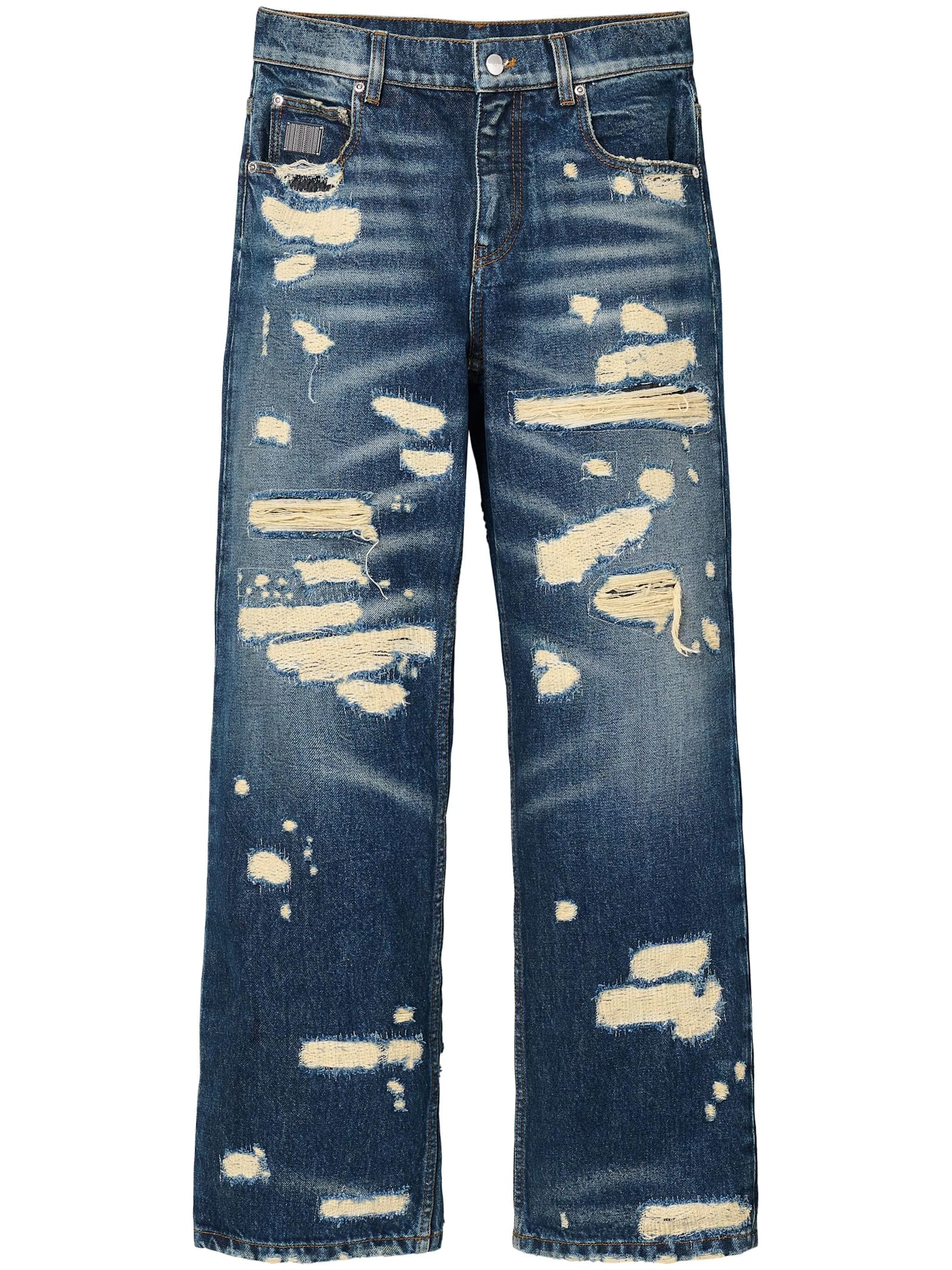 Shop Marc Jacobs Jeans Strappati In Punk Indigo