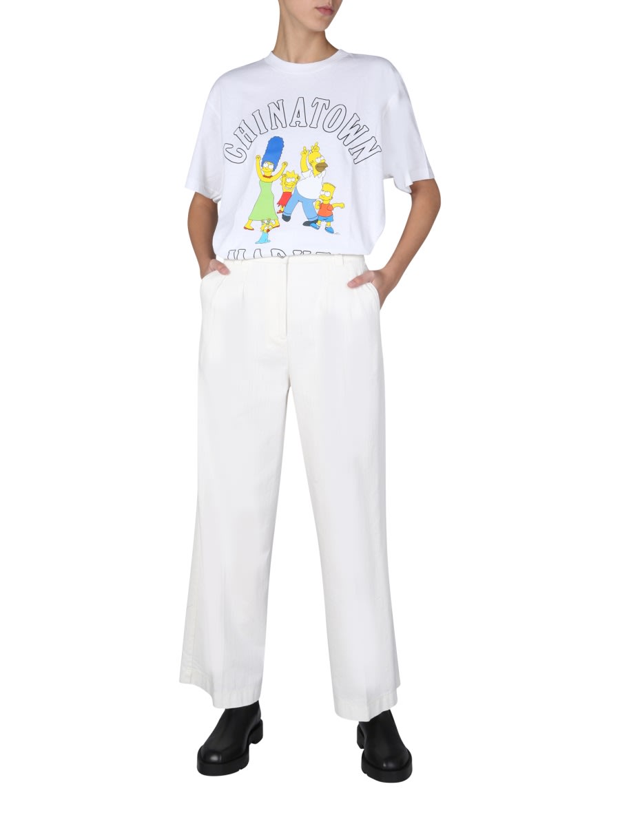 Market X The Simpsons Family-print T-shirt In White