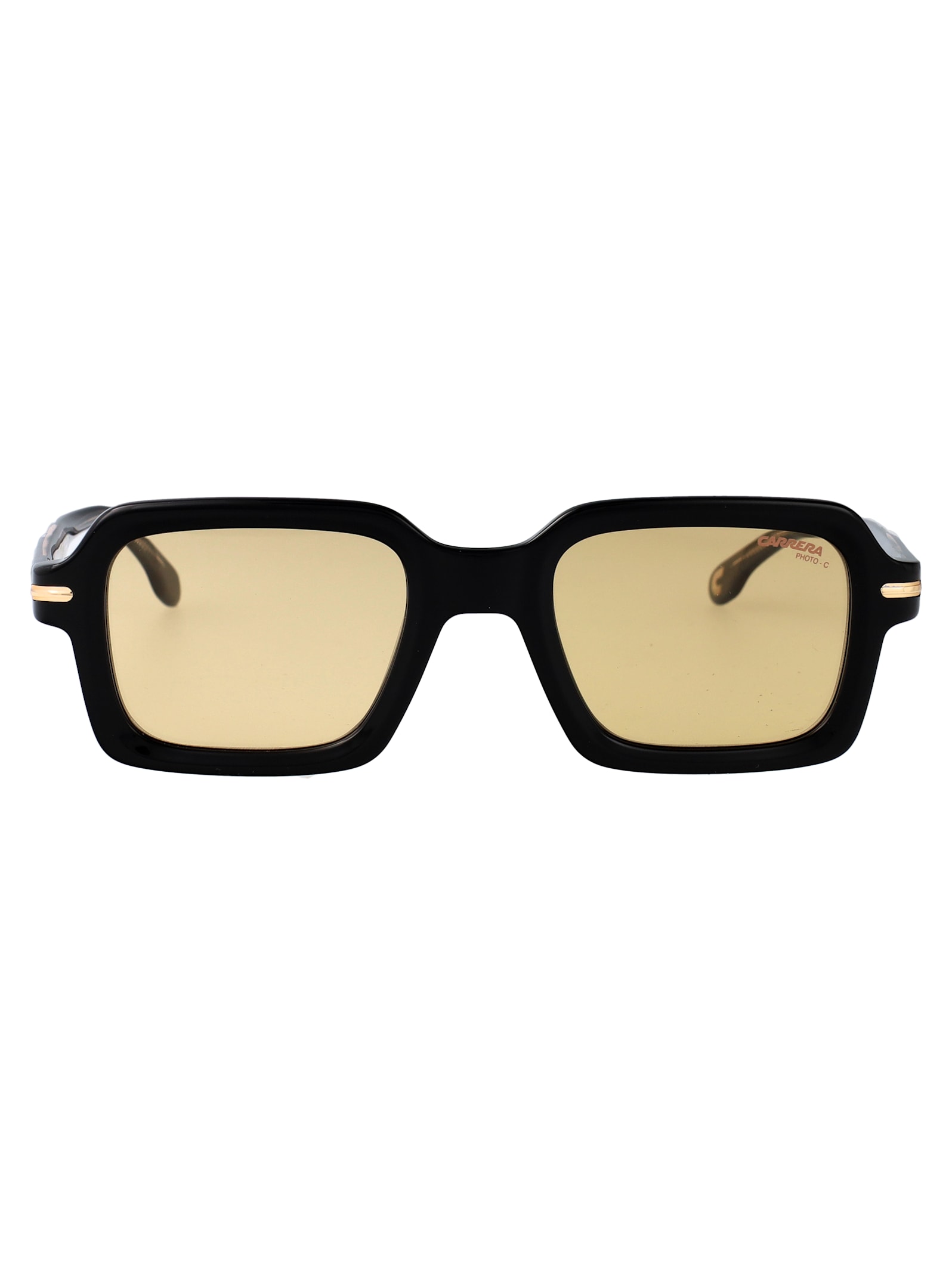 Carrera Black Yellow Acetate Sunglasses In Yellow