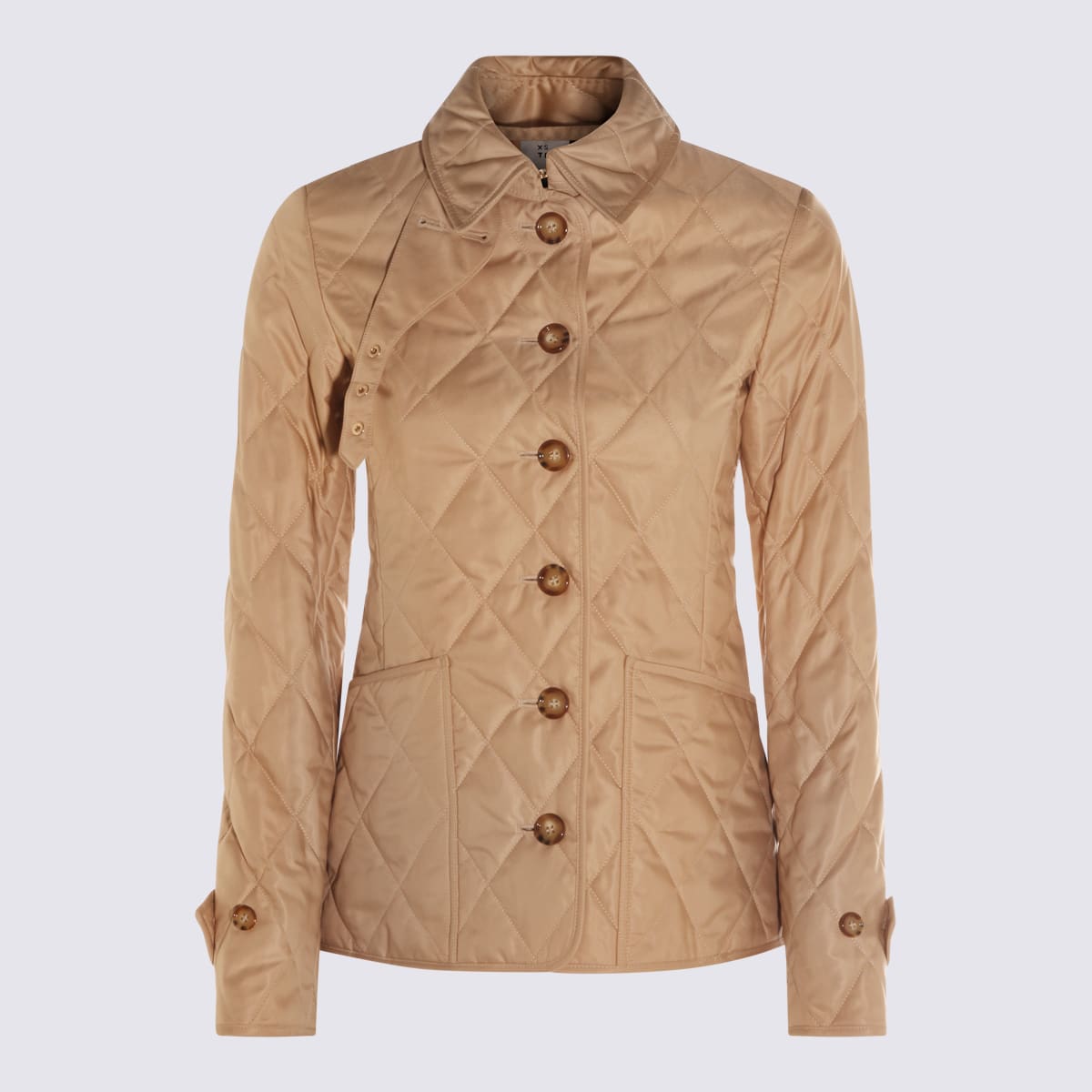 Burberry Beige Down Jacket In Brown