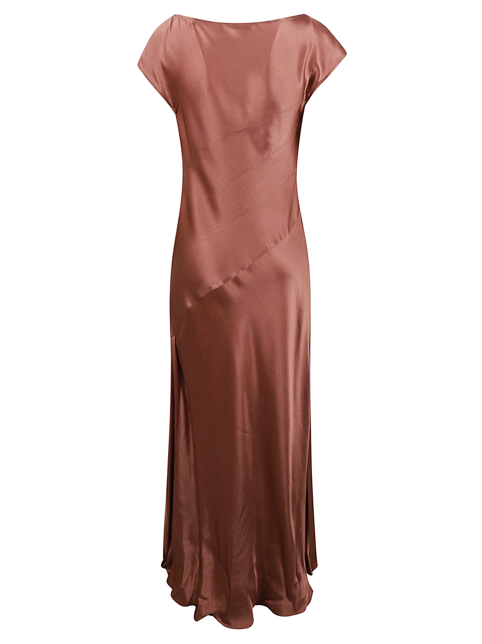 Shop Alberta Ferretti V-neck Dress In Violet