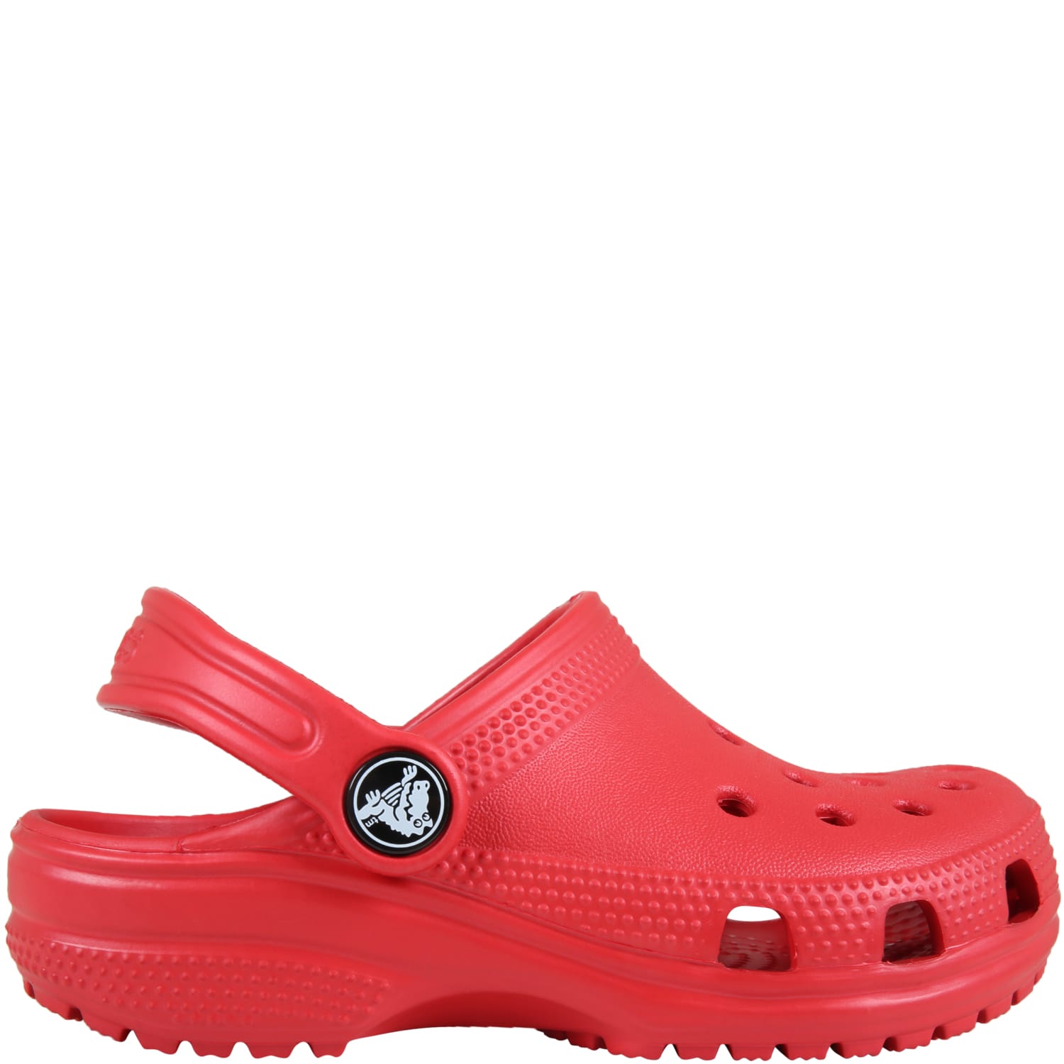 Crocs Red Sabot For Kids With Logo